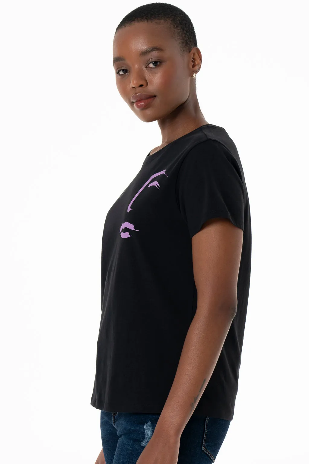 Statement T-Shirt _ 143241 _ Black sold by Refinery product image thumbnail 2