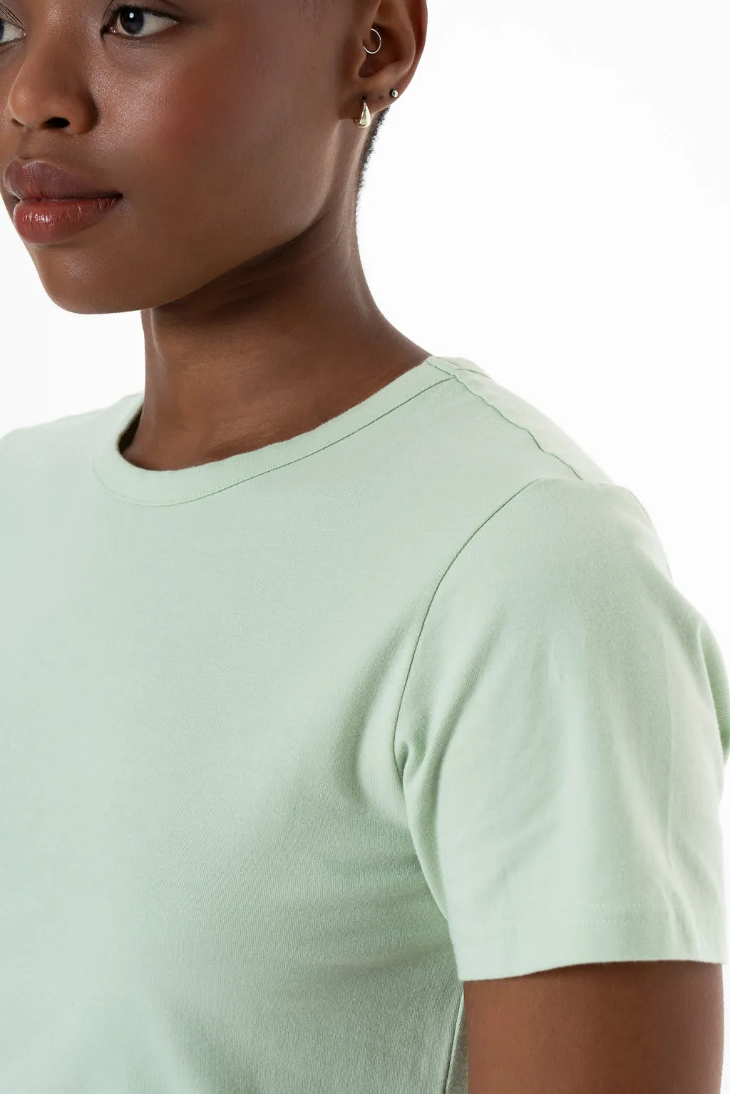 Fitted T-Shirt _ 143360 _ Sage sold by Refinery product image thumbnail 4