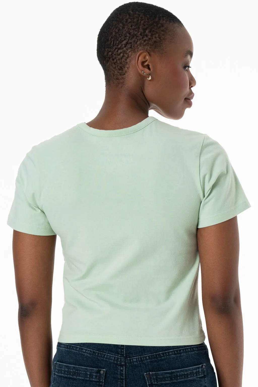 Fitted T-Shirt _ 143360 _ Sage sold by Refinery product image thumbnail 3