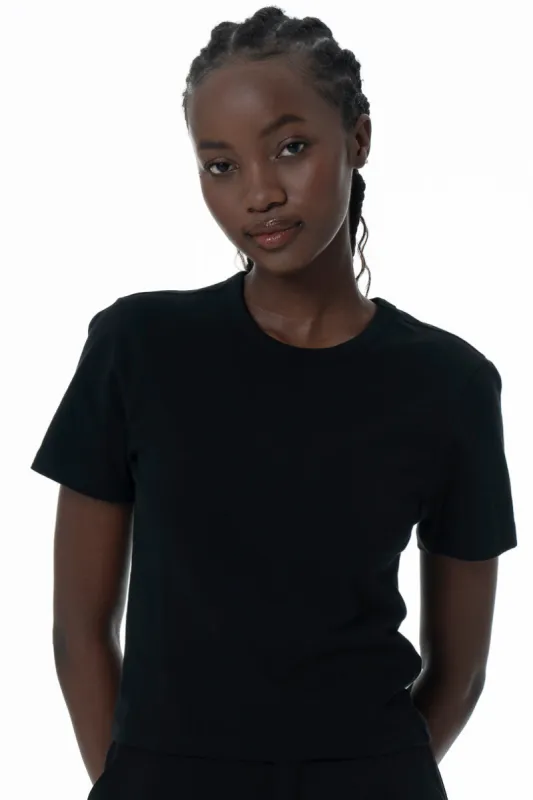 Fitted T-Shirt _ 145718 _ Black sold by Refinery