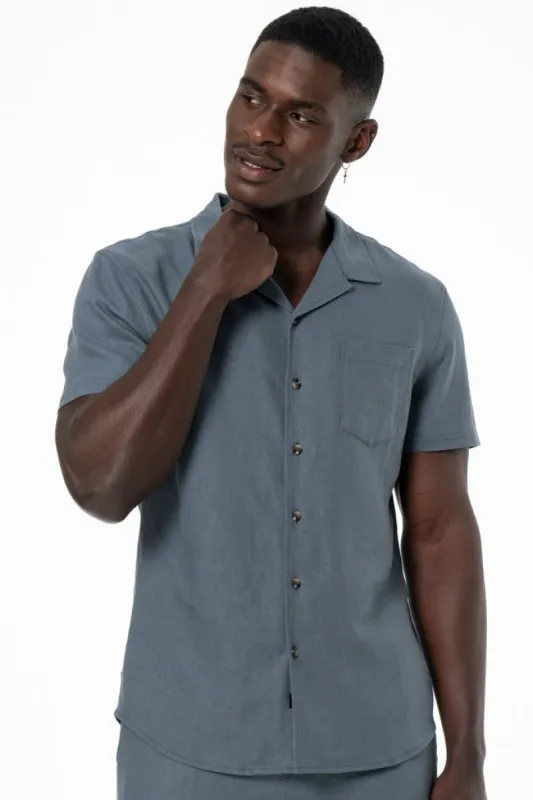 Gladneck Shirt _ 140183 _ Charcoal sold by Refinery