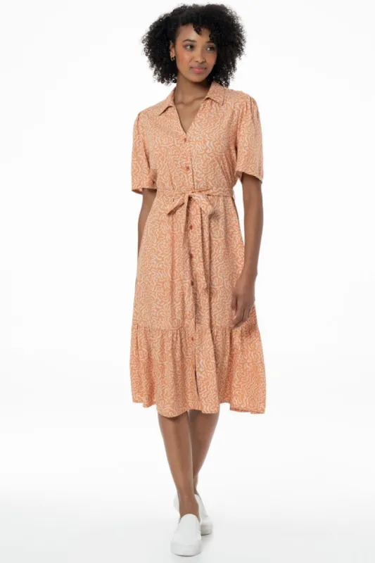 Shirt Dress _ 141333 _ Brown sold by Refinery