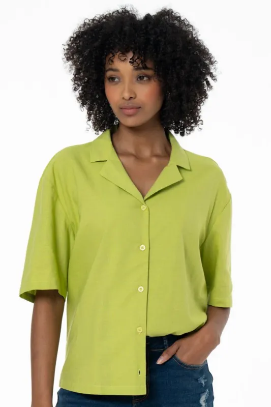 Short Sleeve Shirt _ 141546 _ Green sold by Refinery