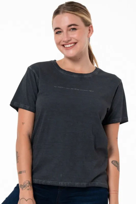 Statement T-Shirt _ 137400 _ Black sold by Refinery