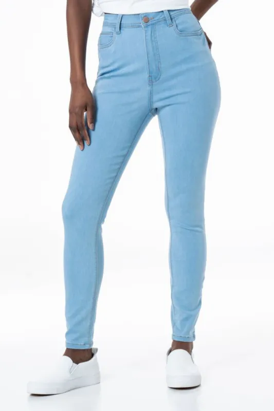 Rf09 Hi-Waisted Denim Jeans _ 135680 _ Light Wash sold by Refinery