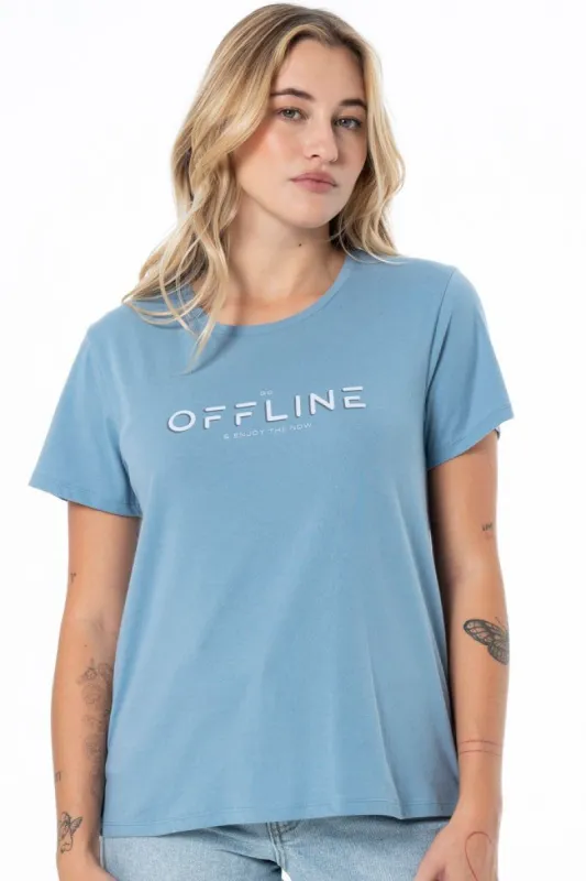 Statement T-Shirt _ 136171 _ Blue sold by Refinery