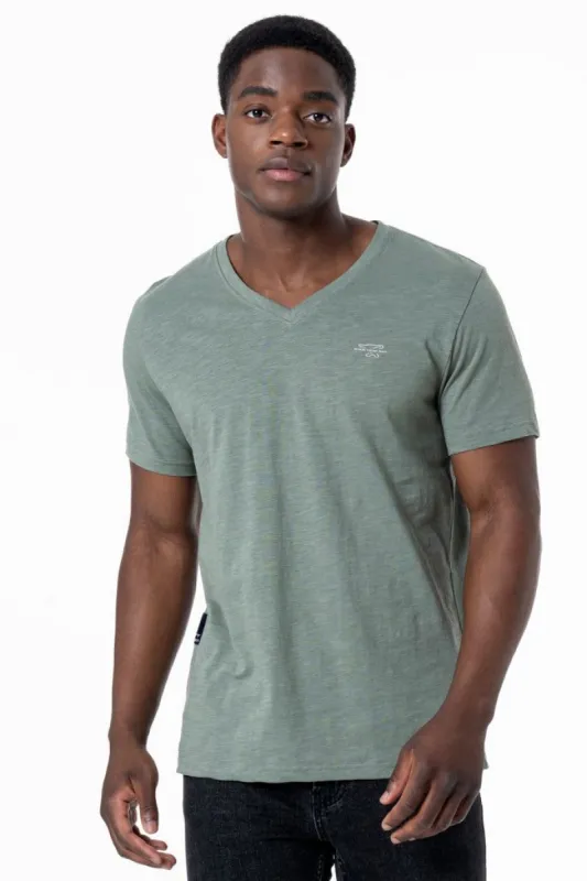V-Neck T-Shirt _ 137175 _ Fatigue sold by Refinery