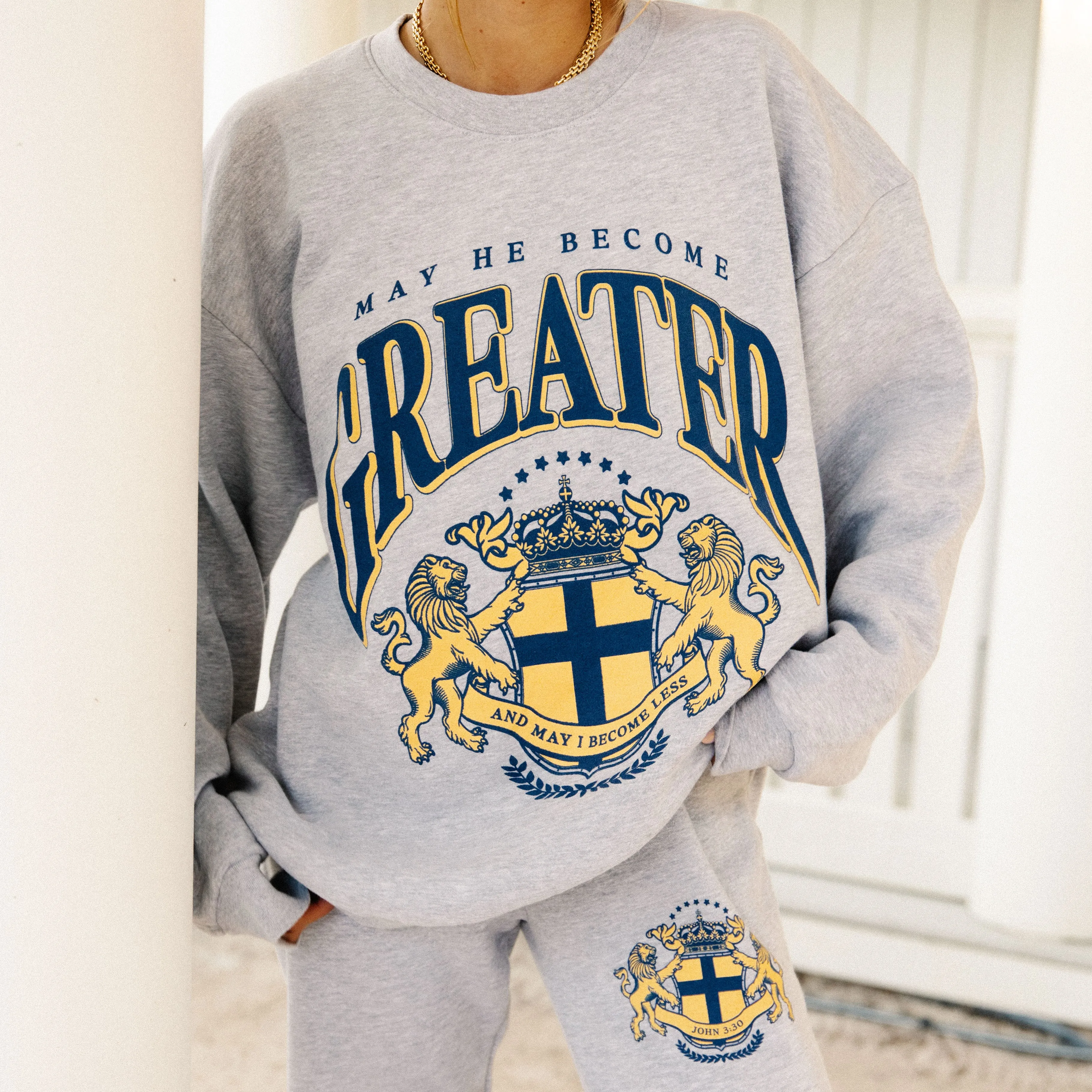 "JOHN 3:30" PREMIUM FLEECE PANTS sold by He Would Love First product image thumbnail 5