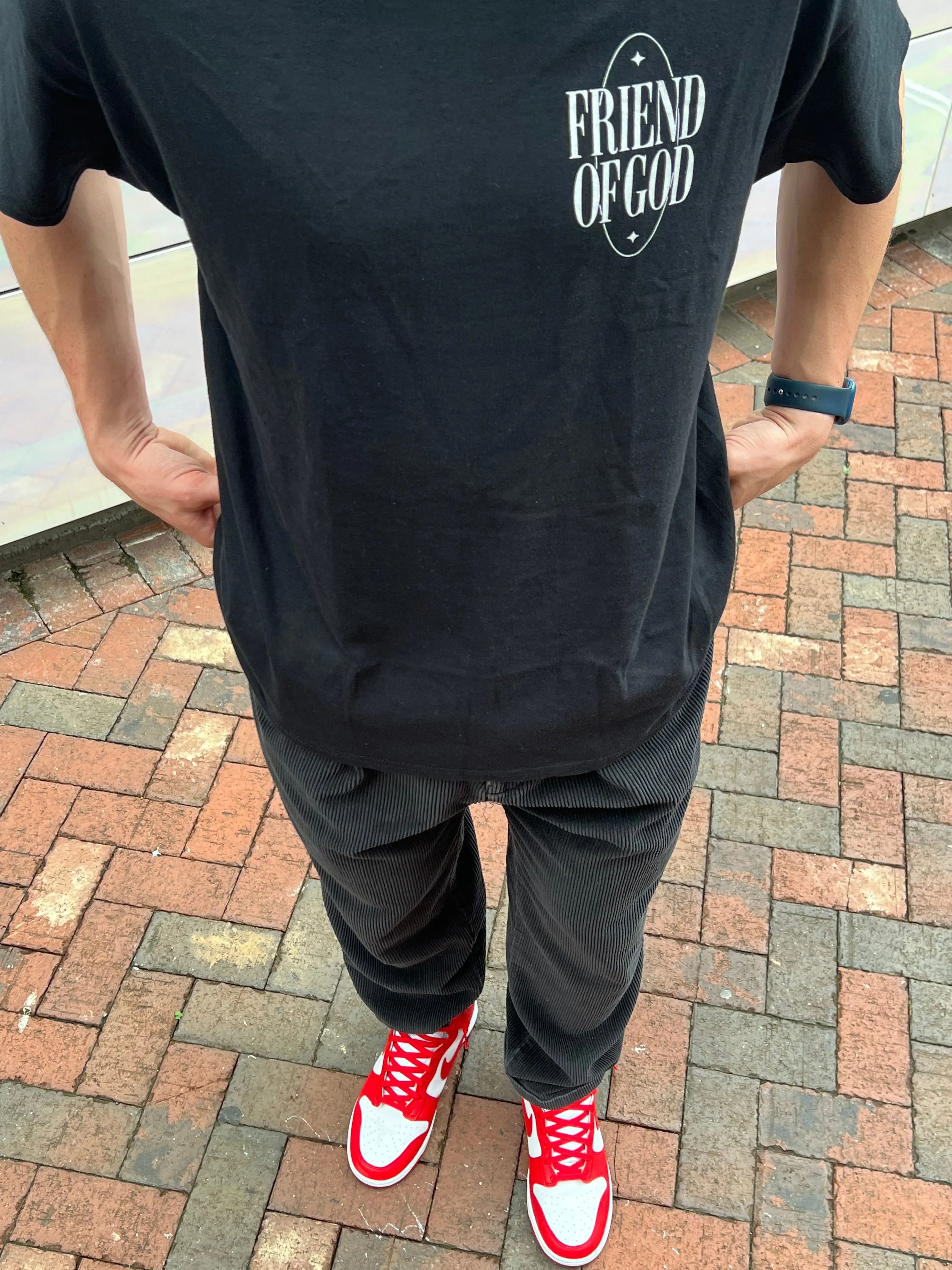 NEW! | "FRIEND OF GOD" TEE | BLACK sold by He Would Love First product image thumbnail 2