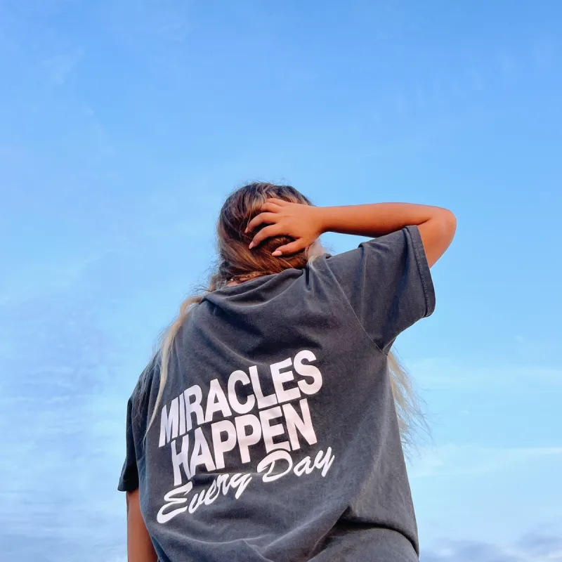 RESTOCK! | "MIRACLES" PREMIUM COMFORT COLORS TEE | PEPPER sold by He Would Love First