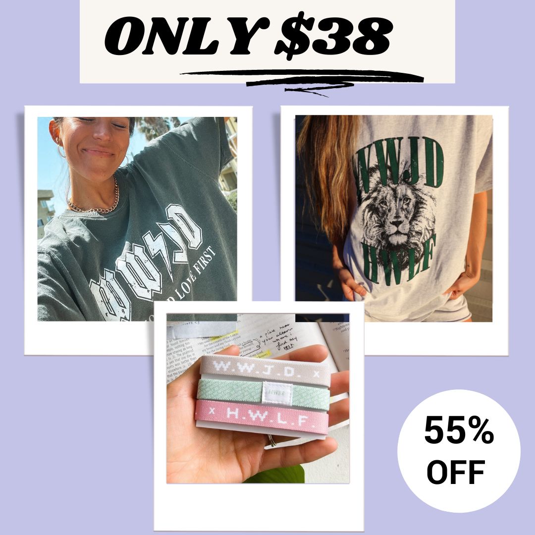 NEW!! 2 TEES + BRACELET PACK | 55% OFF! sold by He Would Love First