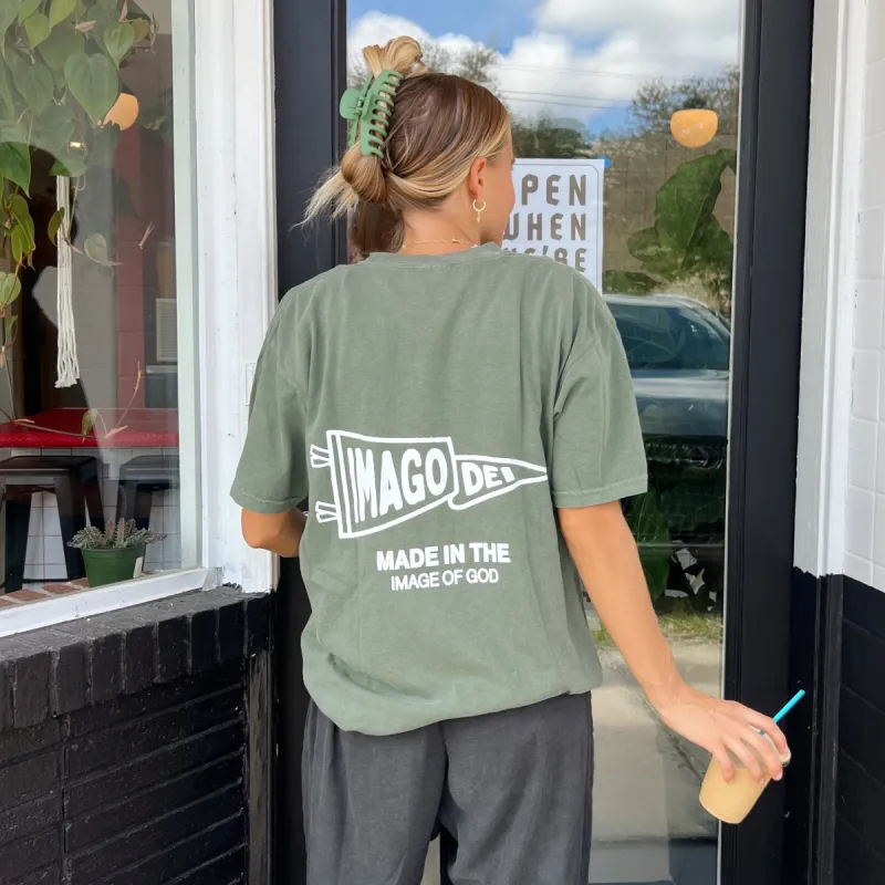 NEW! | "IMAGO DEI" PREMIUM COMFORT COLOR TEE | MOSS sold by He Would Love First