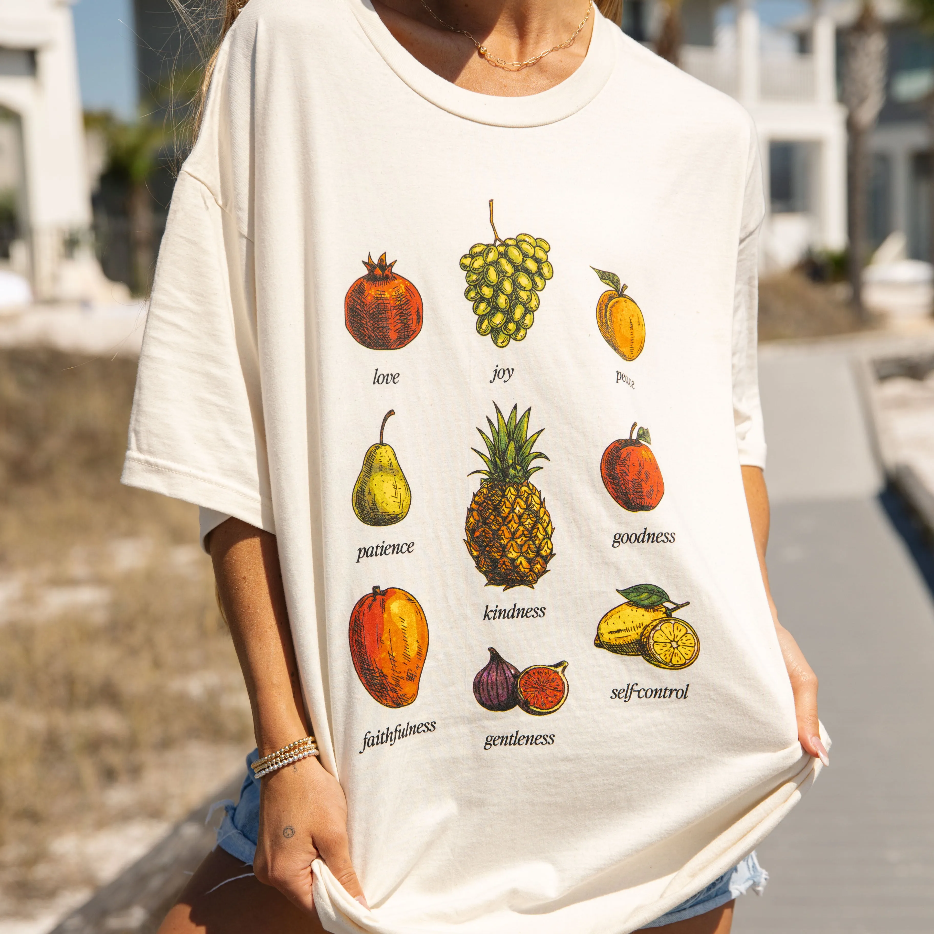 "FRUIT" TEE | IVORY sold by He Would Love First