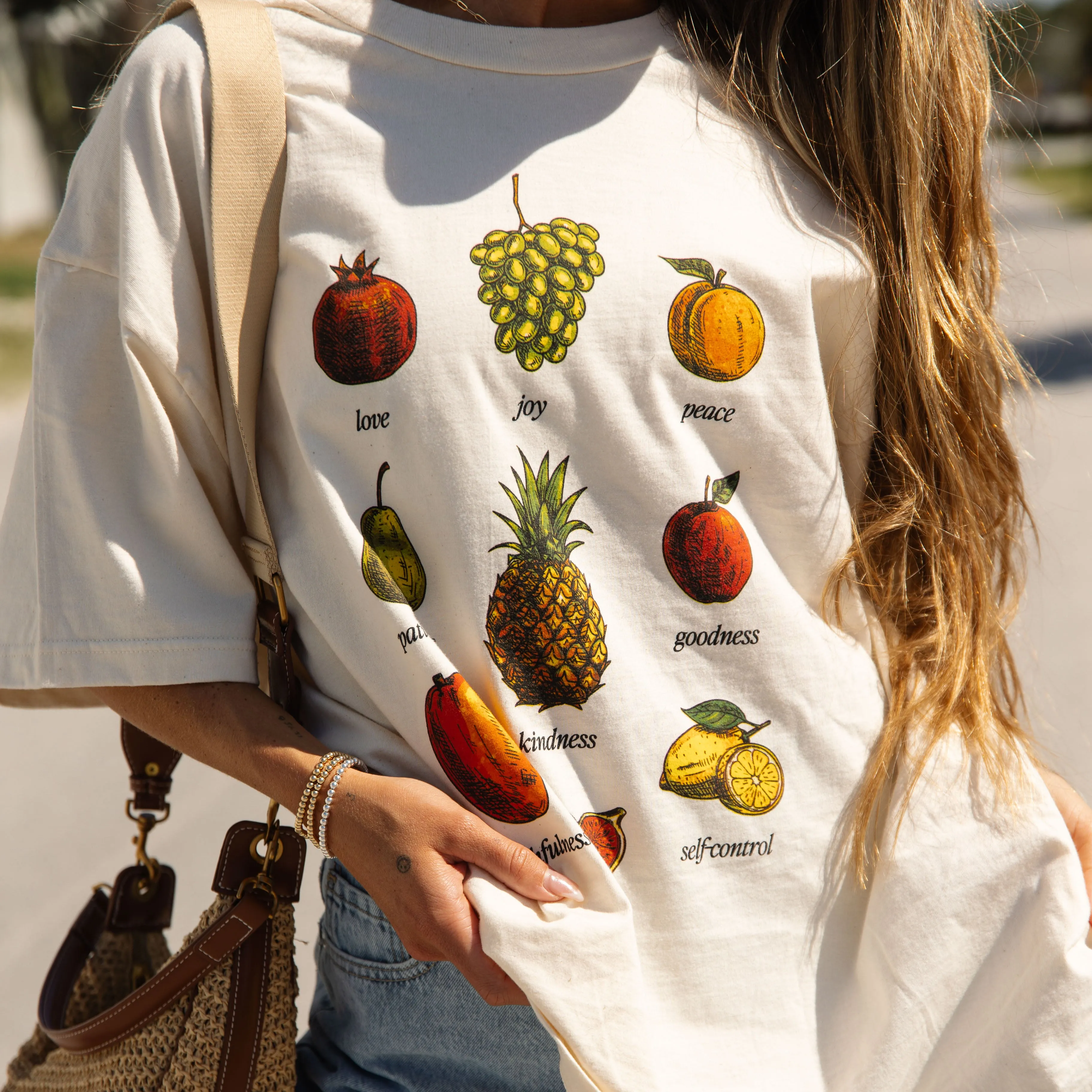 "FRUIT" TEE | IVORY sold by He Would Love First product image thumbnail 2
