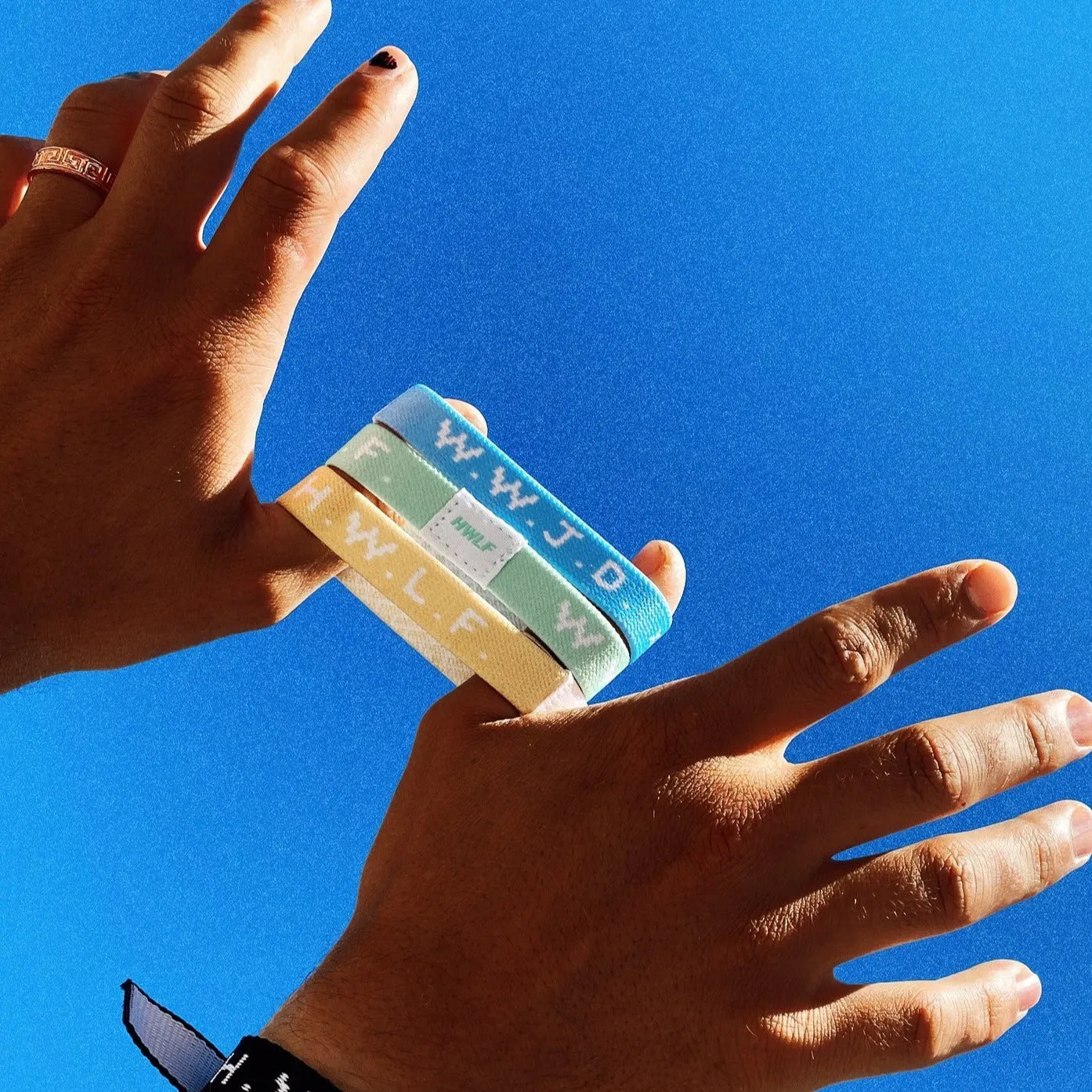 WWJD x HWLF | "SPRING" ELASTIC 3-PACK sold by He Would Love First product image thumbnail 2