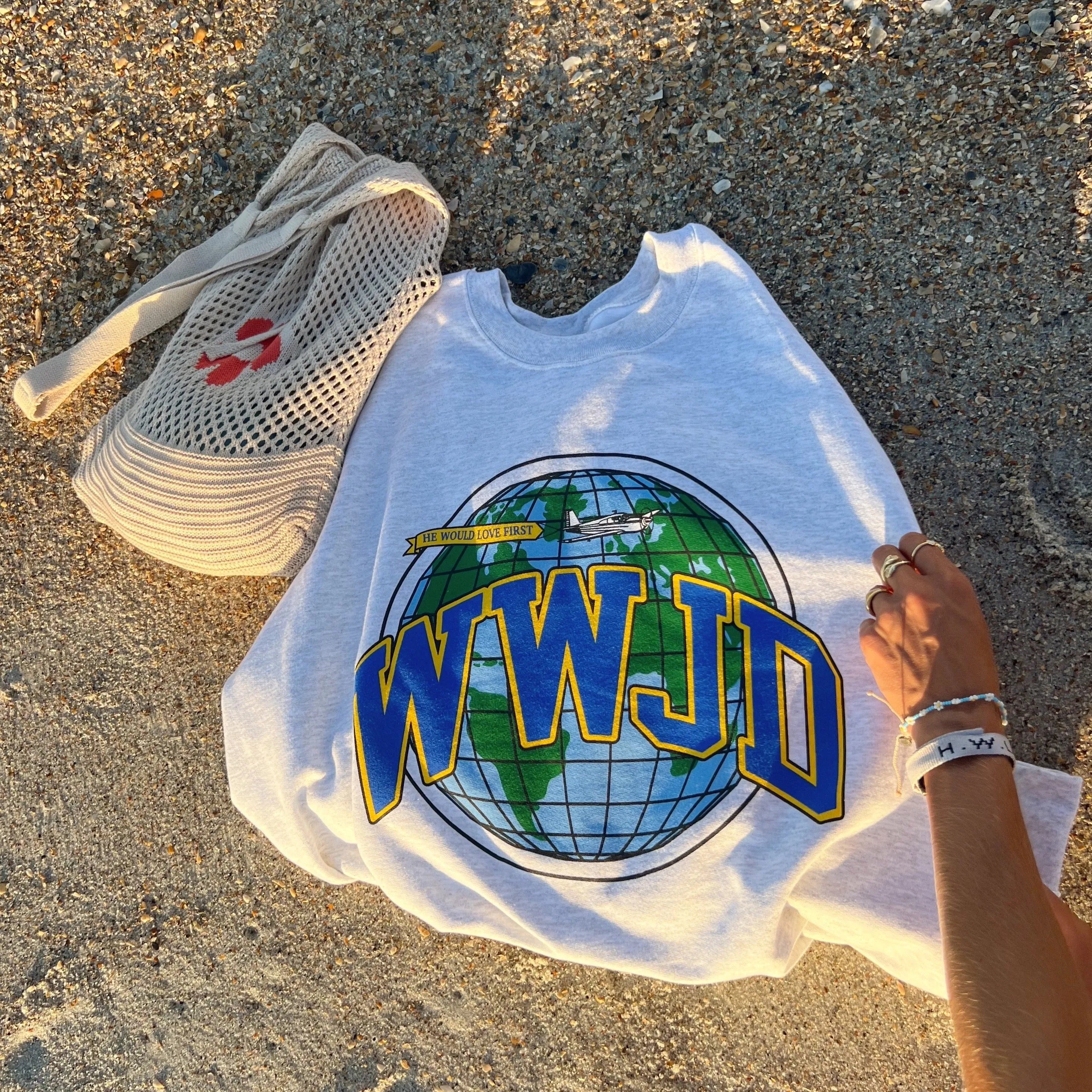 LIMITED STOCK! GLOBAL UNIVERSITY CREWNECK | ASH sold by He Would Love First product image thumbnail 3