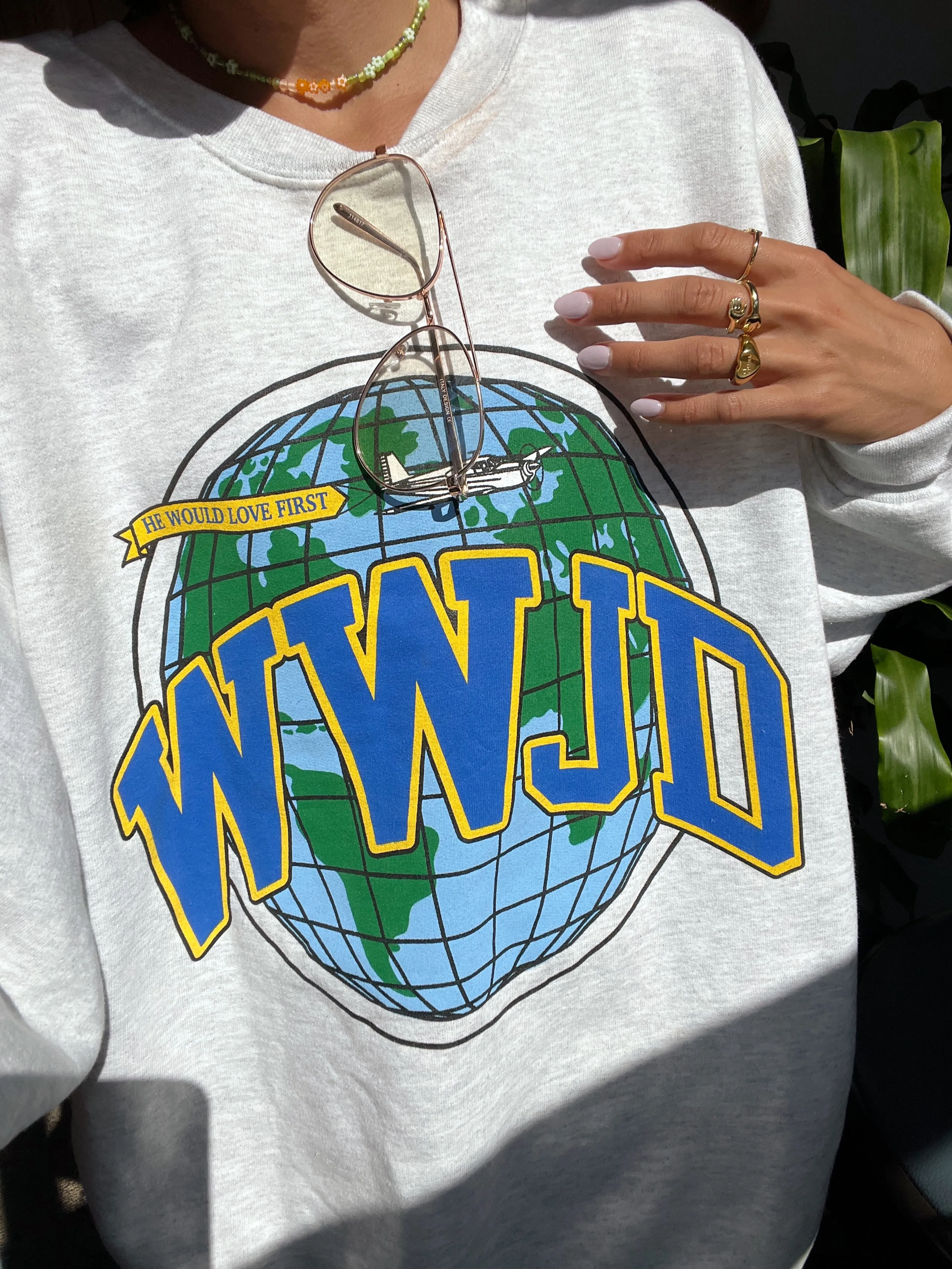 LIMITED STOCK! GLOBAL UNIVERSITY CREWNECK | ASH sold by He Would Love First product image thumbnail 4