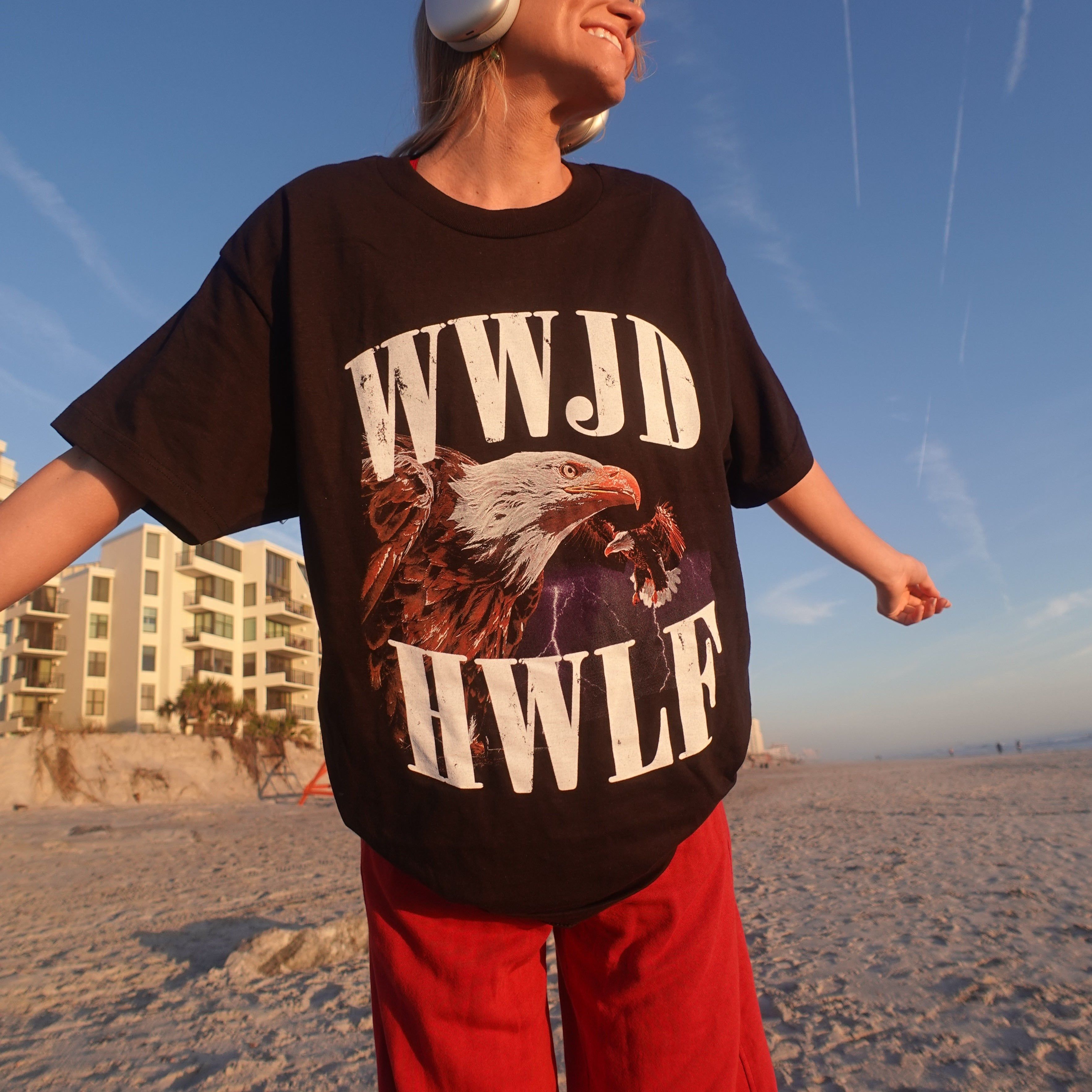 NEW! | "VINTAGE EAGLE" TEE | BLACK sold by He Would Love First product image thumbnail 3