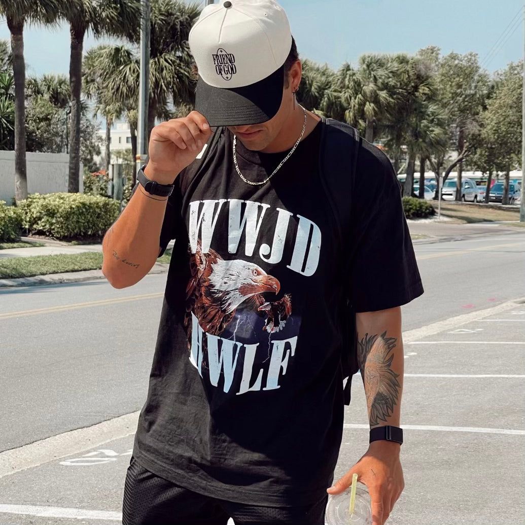 NEW | "VINTAGE EAGLE" TEE | BLACK sold by He Would Love First product image thumbnail 2