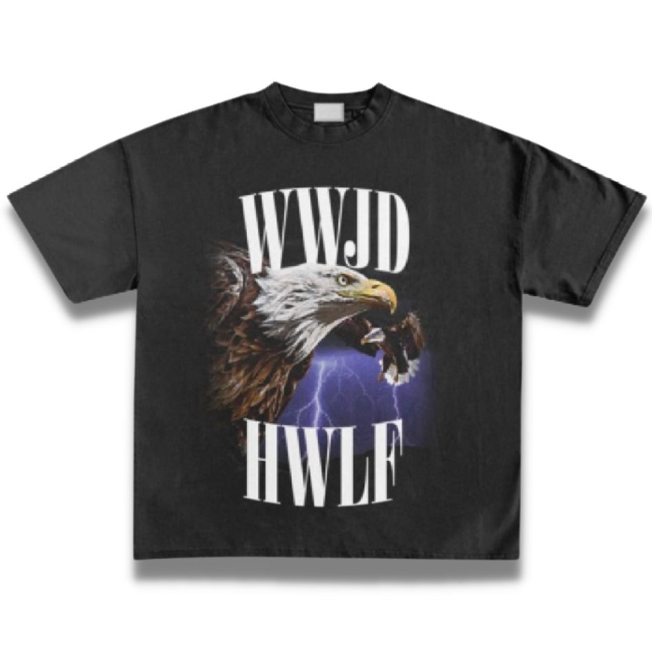 NEW | "VINTAGE EAGLE" TEE | BLACK sold by He Would Love First