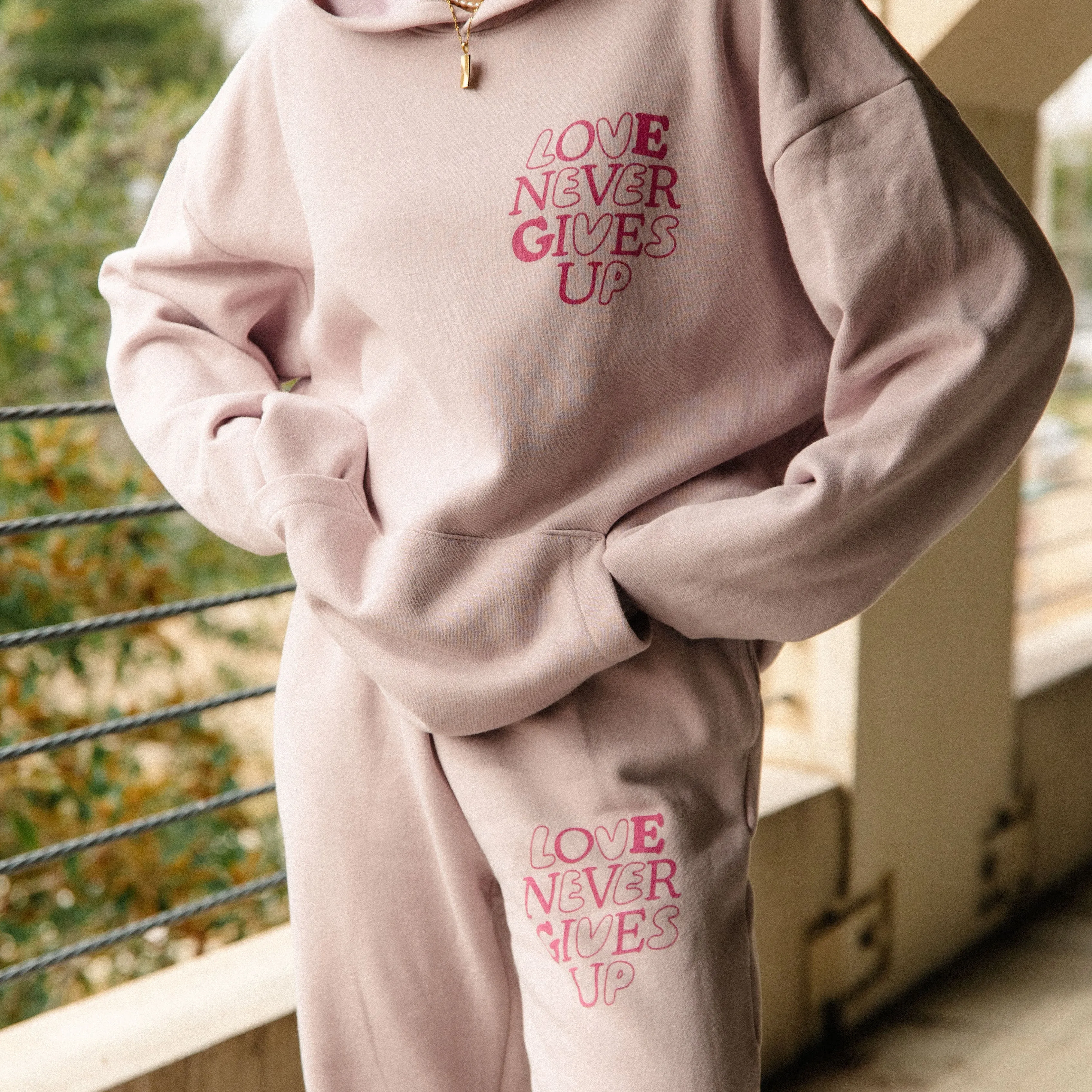 NEW! | "LOVE NEVER GIVES UP" PREMIUM HOODIE sold by He Would Love First product image thumbnail 5