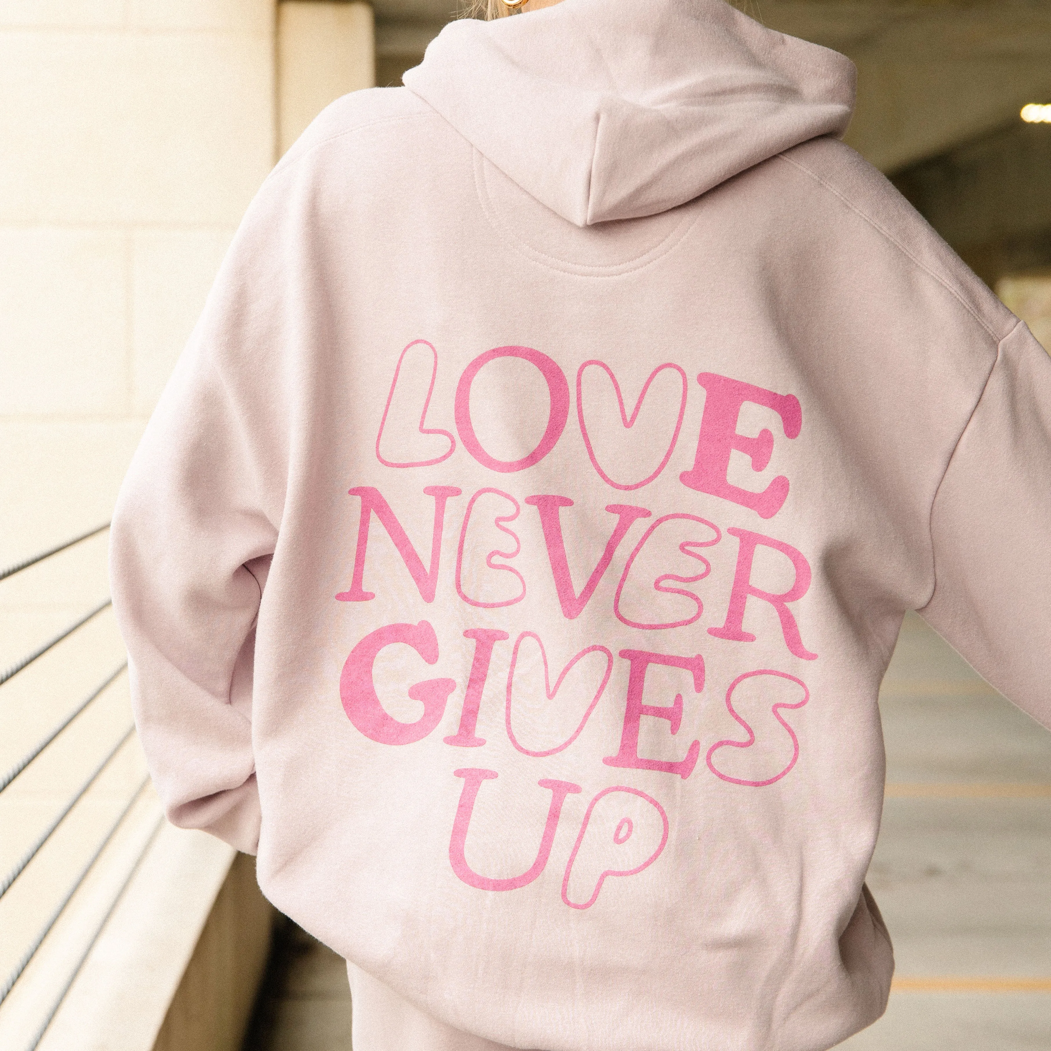 NEW! | "LOVE NEVER GIVES UP" PREMIUM HOODIE sold by He Would Love First product image thumbnail 2