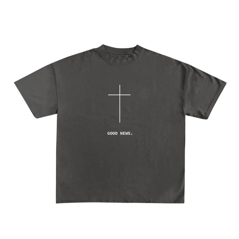 NEW! | "GOOD NEWS" PREMIUM COMFORT COLOR TEE | PEPPER made by He Would Love First