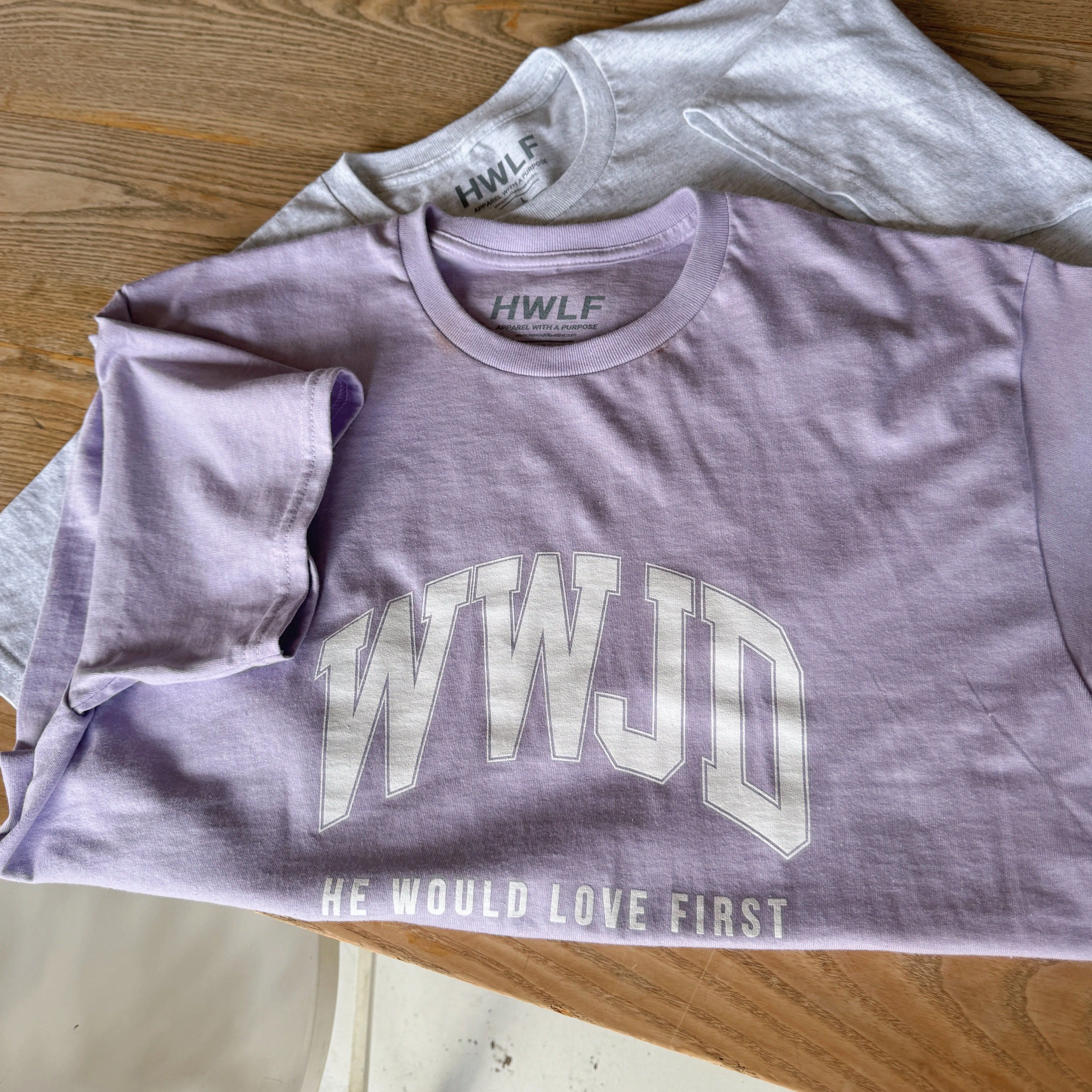 NEW! | "UNIVERSITY" TEE | ORCHID sold by He Would Love First product image thumbnail 3