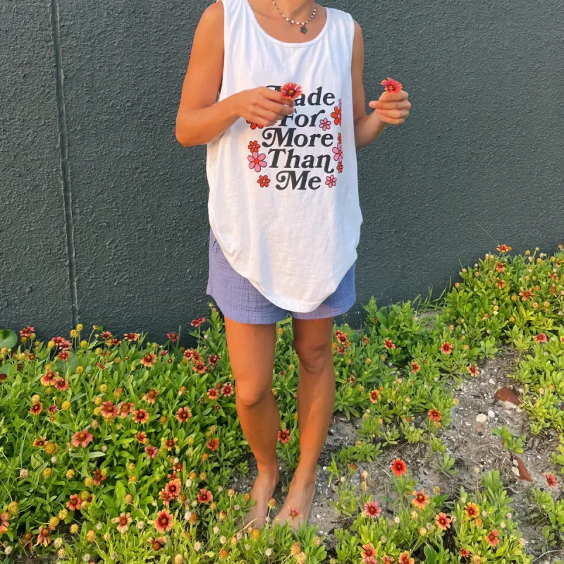 NEW! | "MADE FOR MORE" | PREMIUM COMFORT COLOR BEACH TANK sold by He Would Love First