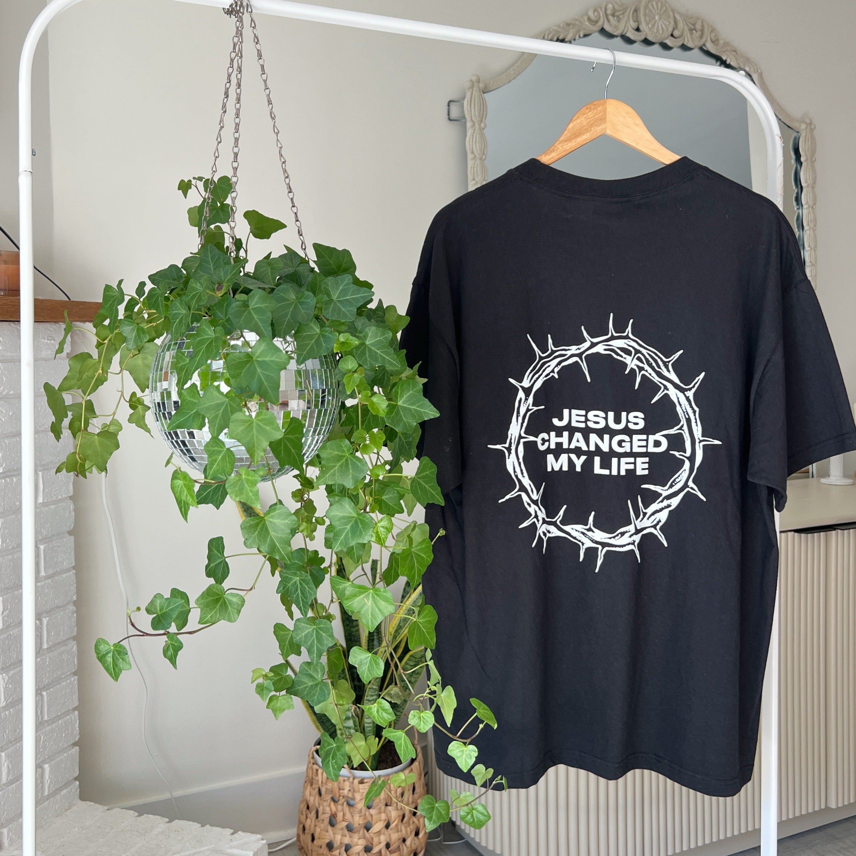 NEW! | "JESUS CHANGED MY LIFE" TEE | BLACK sold by He Would Love First