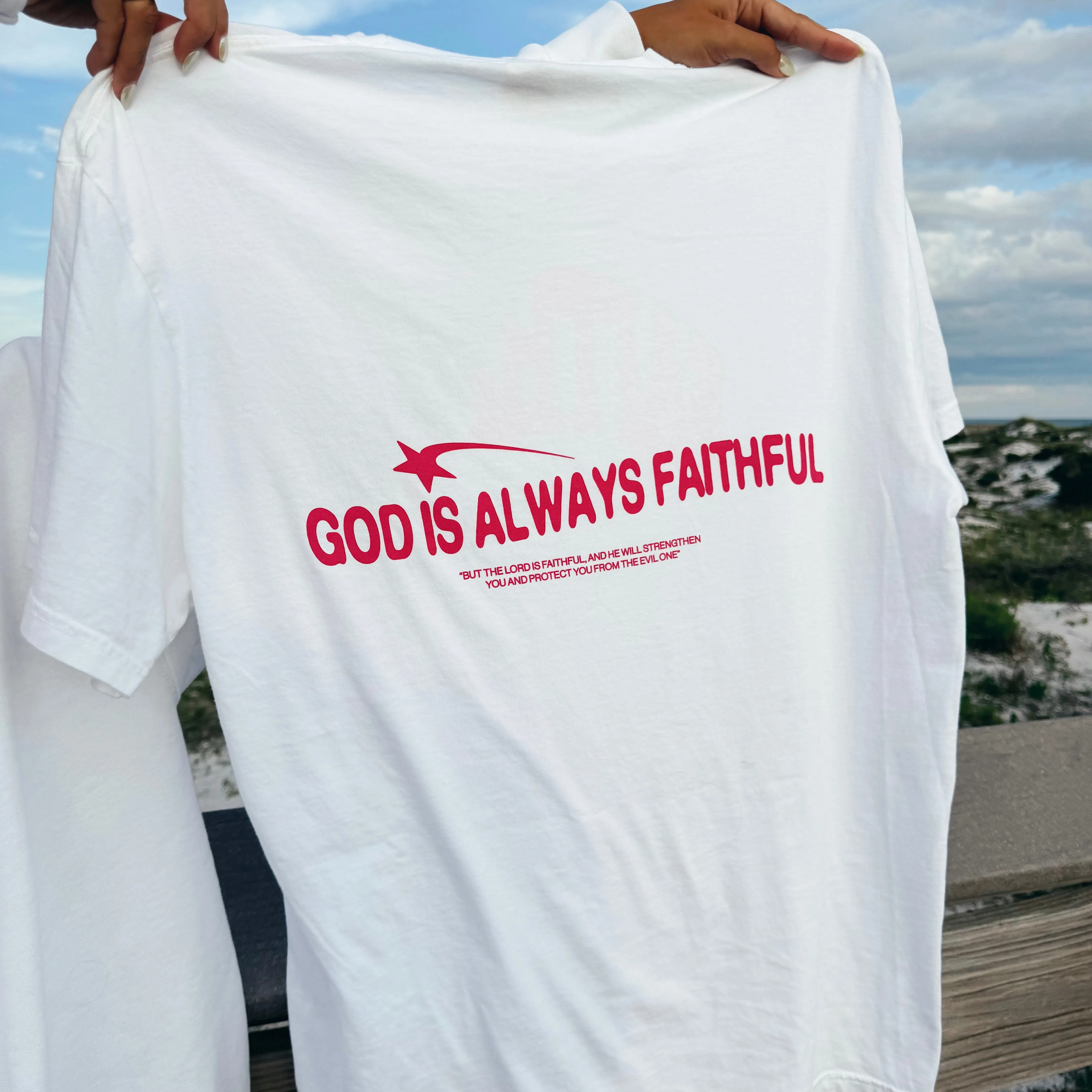 RESTOCK! "FAITHFUL" | PREMIUM COMFORT COLOR TEE sold by He Would Love First product image thumbnail 2