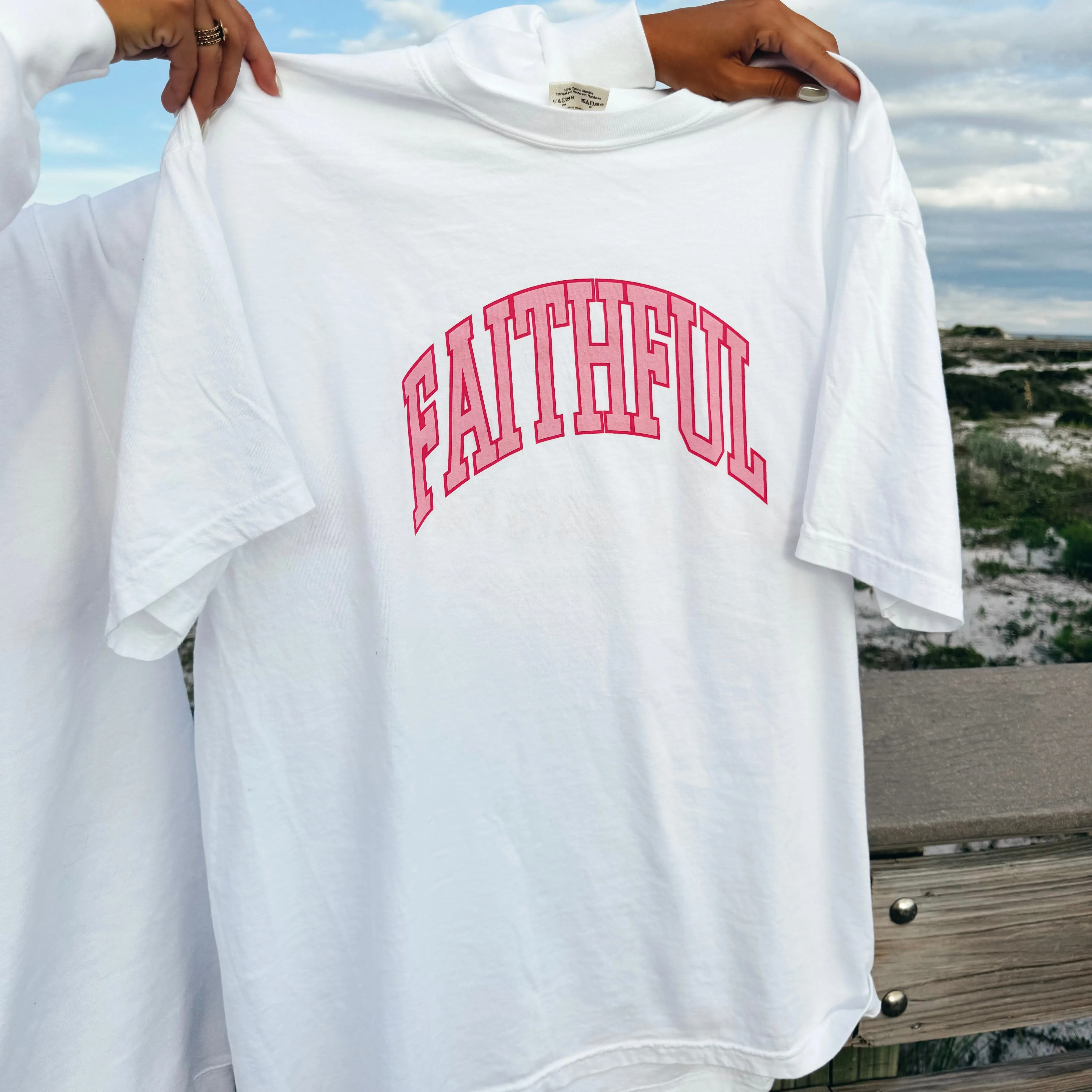 RESTOCK! "FAITHFUL" | PREMIUM COMFORT COLOR TEE sold by He Would Love First product image thumbnail 5