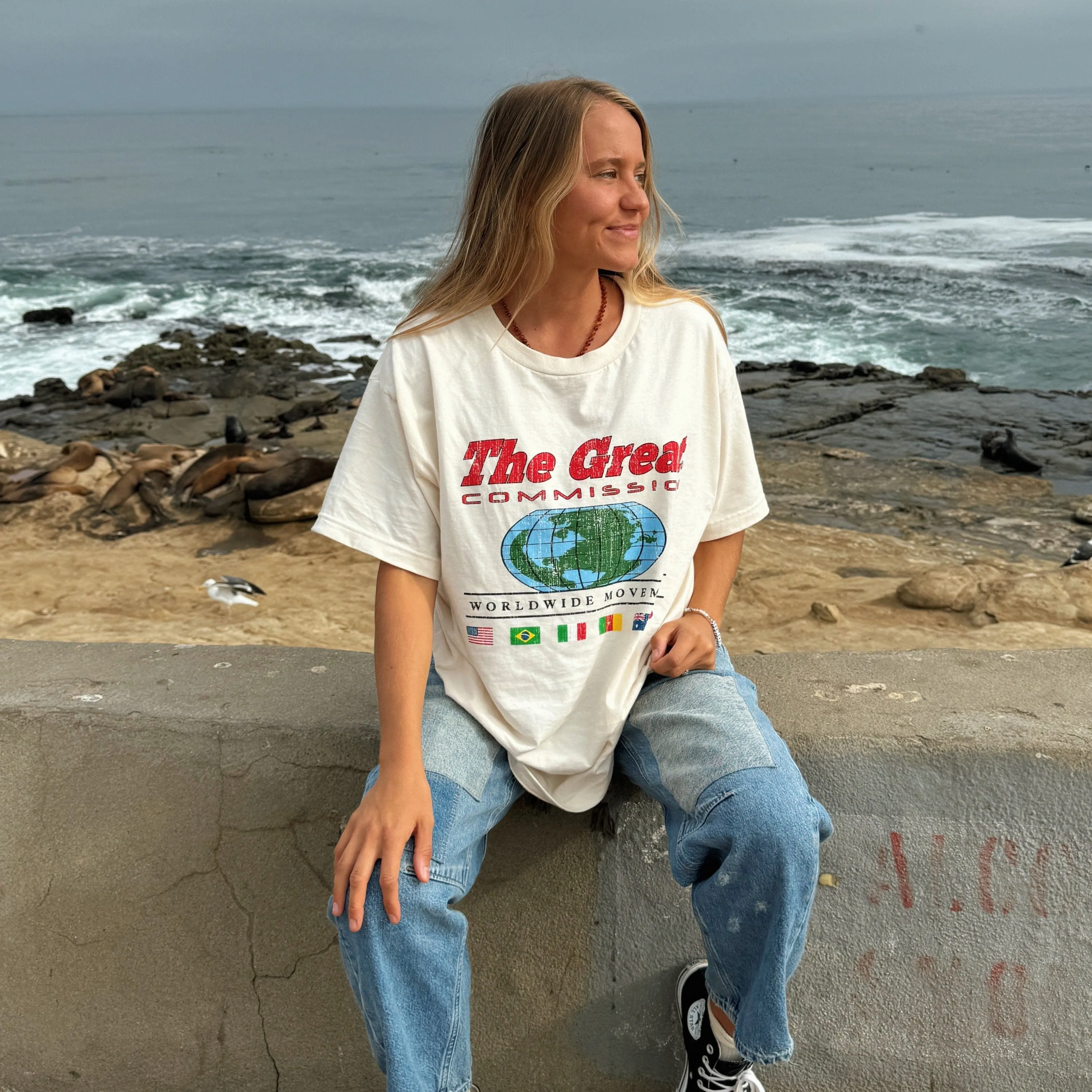 TRENDING! | "GREAT COMMISSION" TEE | IVORY sold by He Would Love First product image thumbnail 3