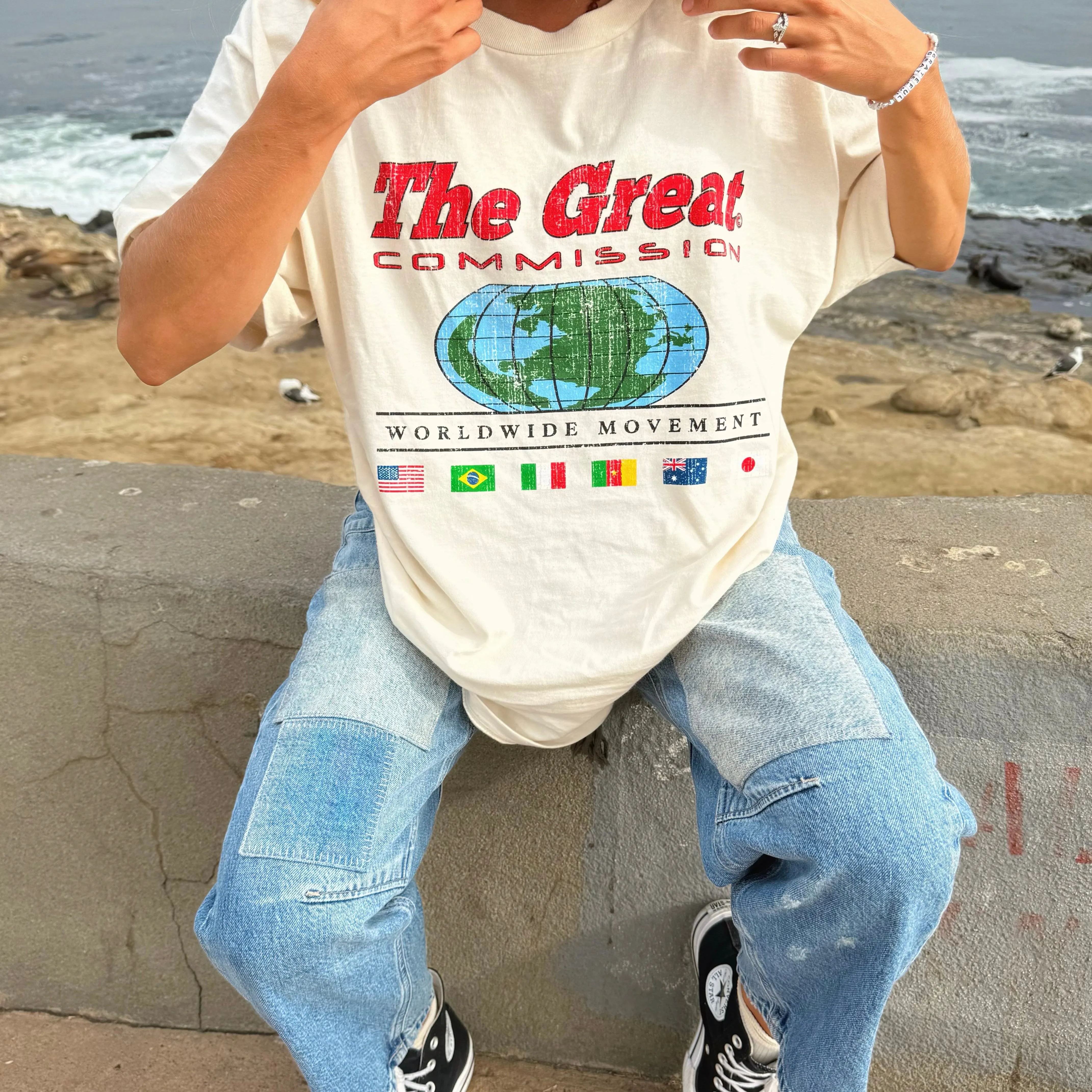 TRENDING! | "GREAT COMMISSION" TEE | IVORY sold by He Would Love First