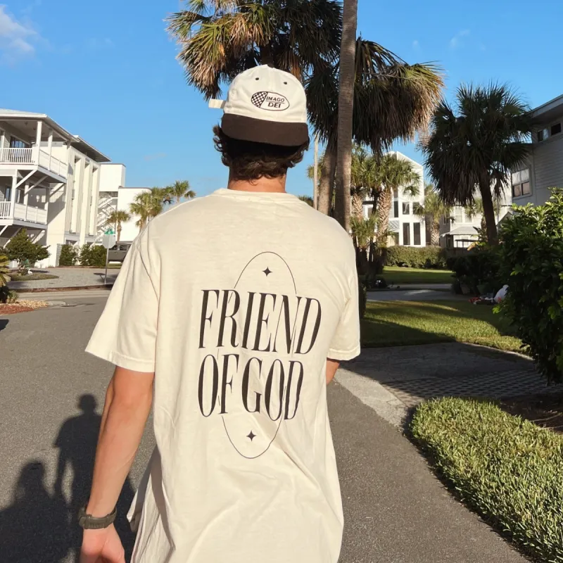 NEW! "FRIEND OF GOD" PREMIUM COMFORT COLOR TEE | IVORY sold by He Would Love First