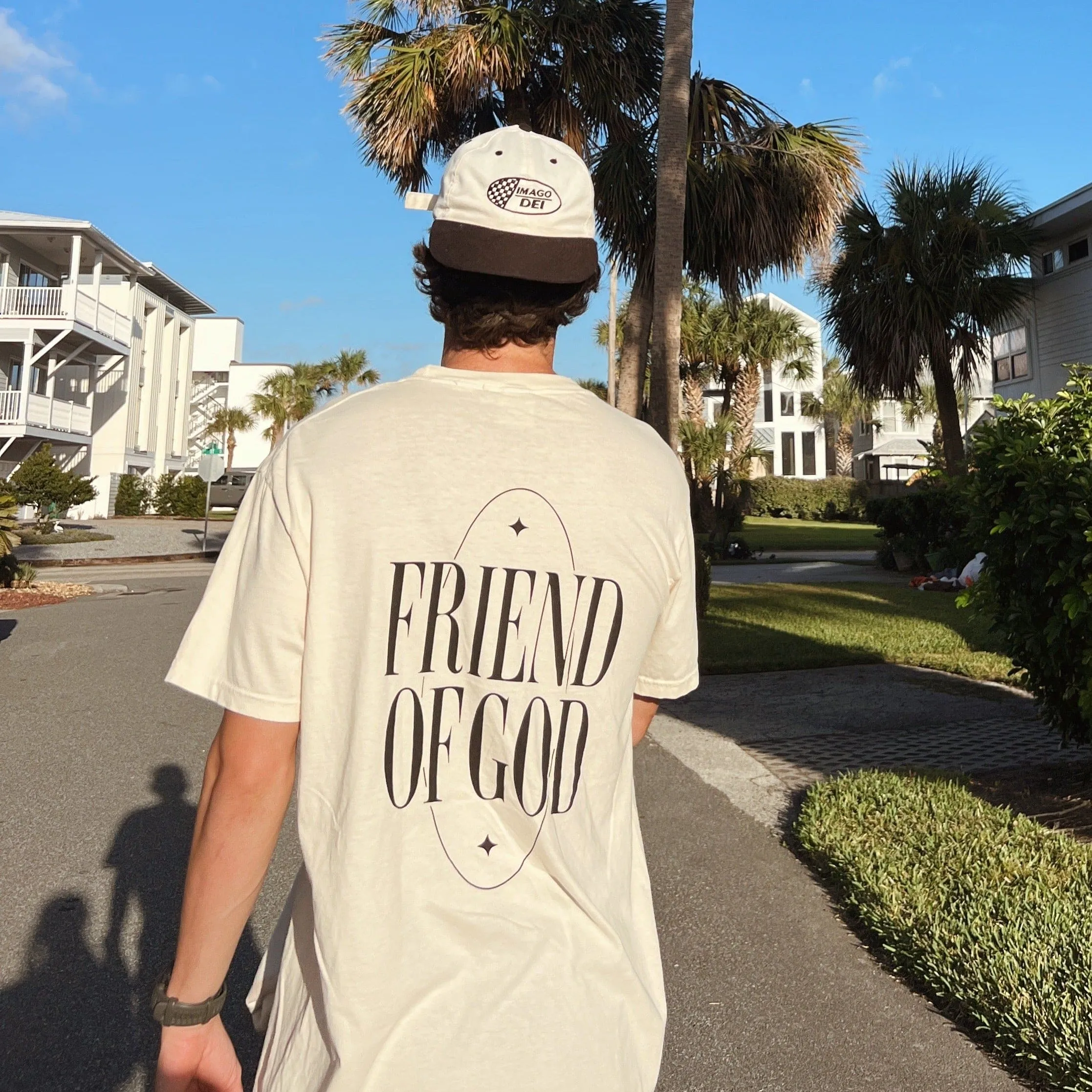 NEW! "FRIEND OF GOD" PREMIUM COMFORT COLOR TEE | IVORY sold by He Would Love First