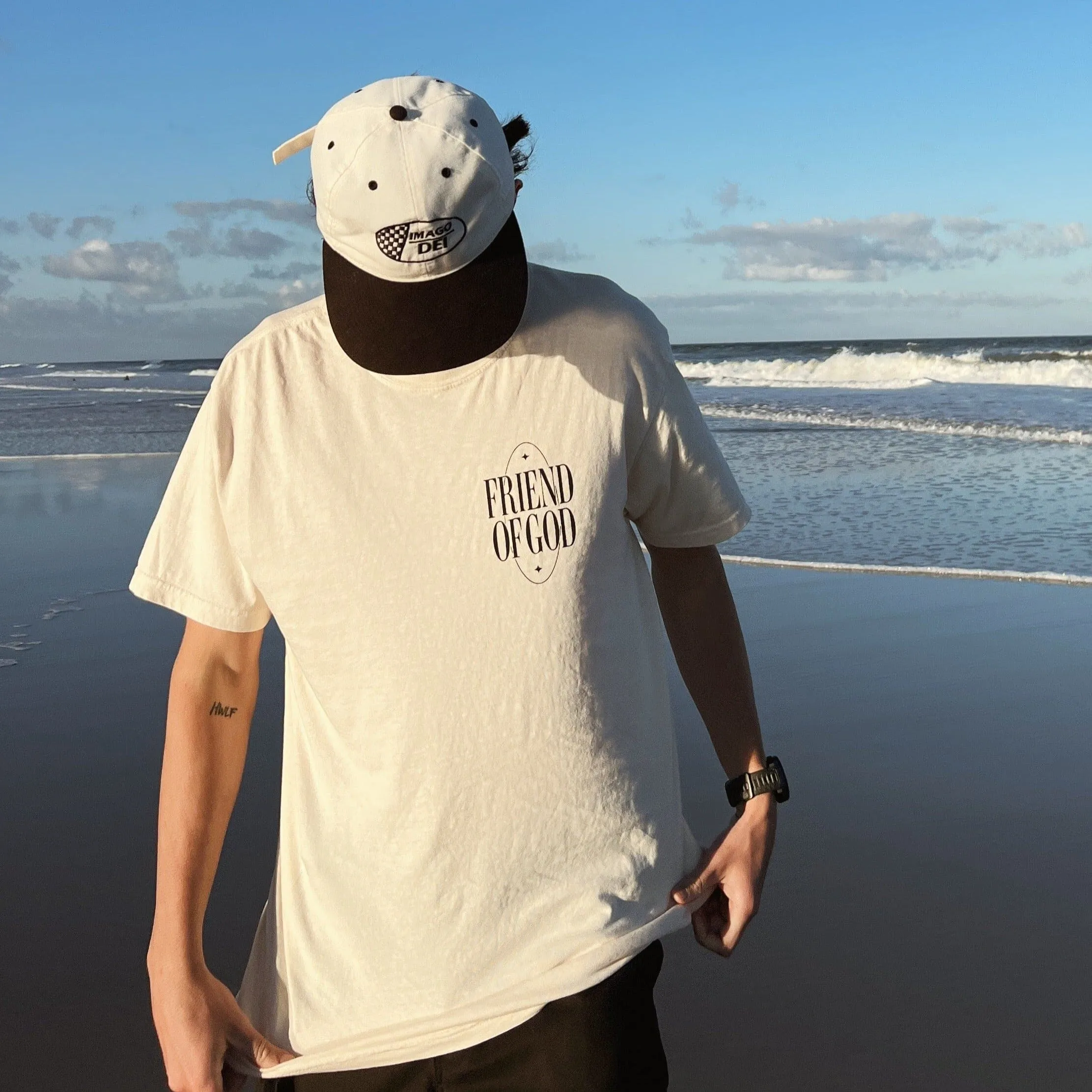 NEW! "FRIEND OF GOD" PREMIUM COMFORT COLOR TEE | IVORY sold by He Would Love First product image thumbnail 2