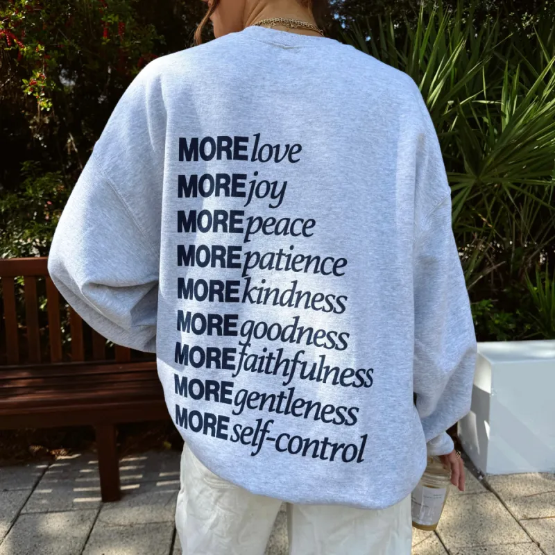 NEW! | "MADE FOR MORE" CREWNECK | ASH sold by He Would Love First