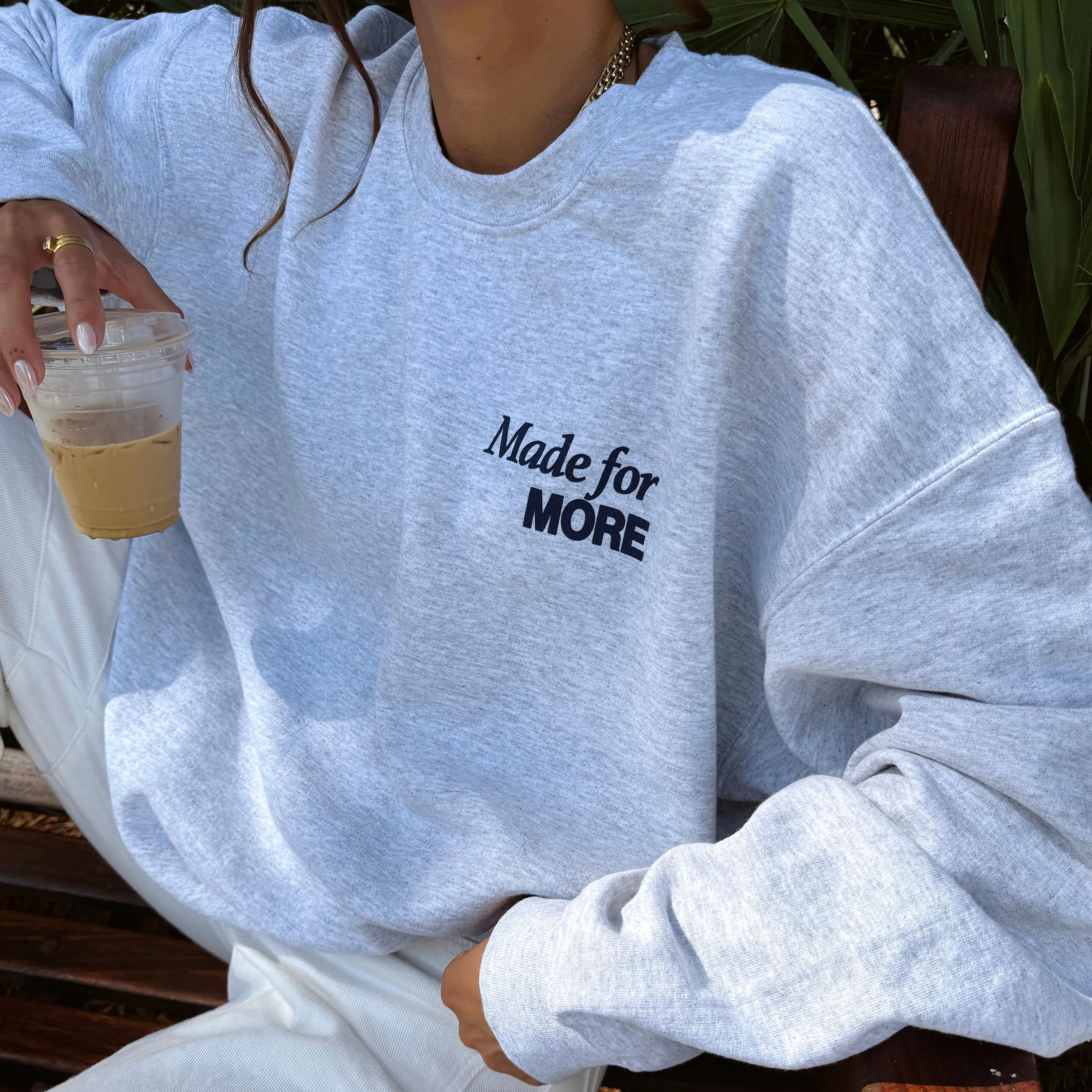 MADE FOR MORE CREWNECK sold by He Would Love First product image thumbnail 2