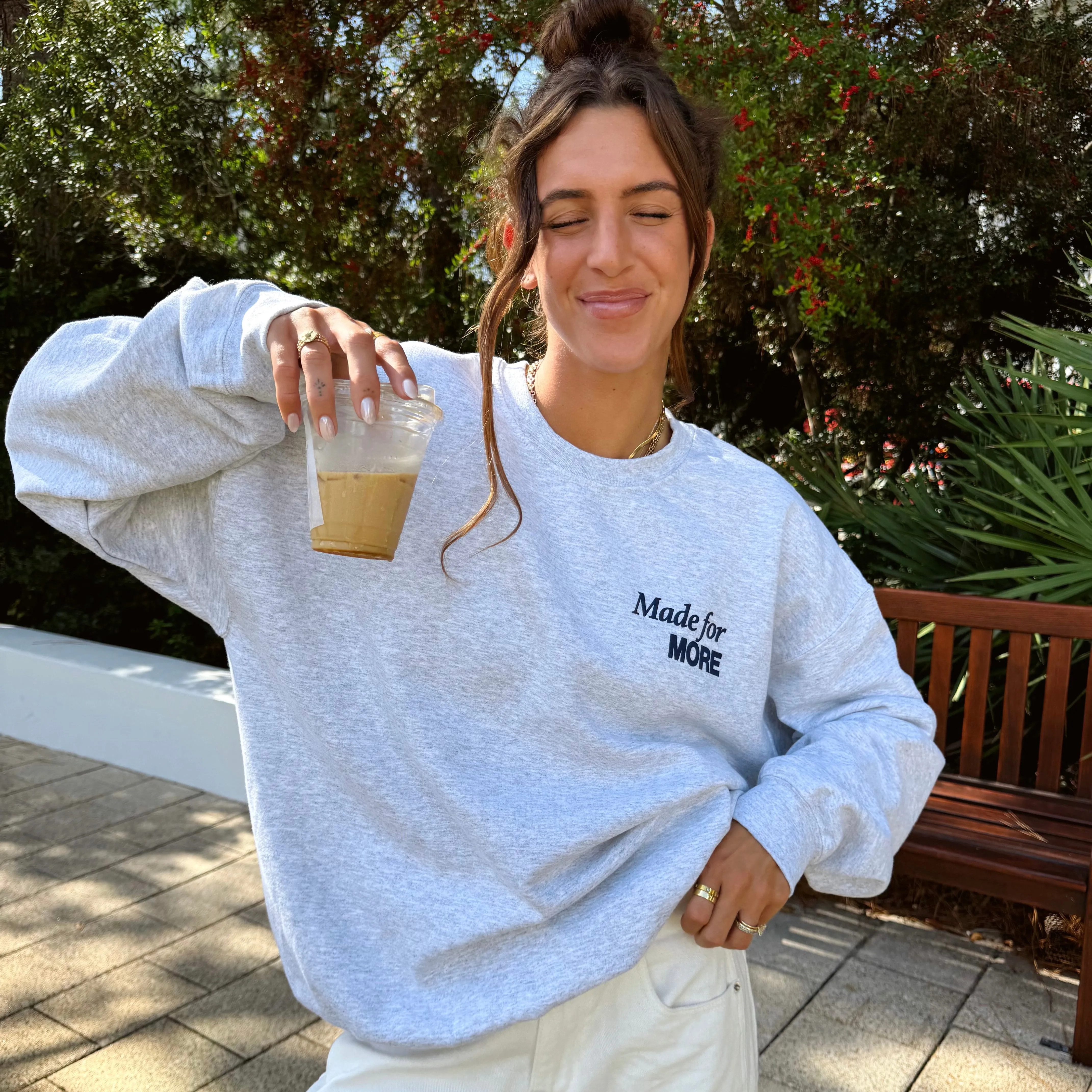 MADE FOR MORE CREWNECK sold by He Would Love First product image thumbnail 3