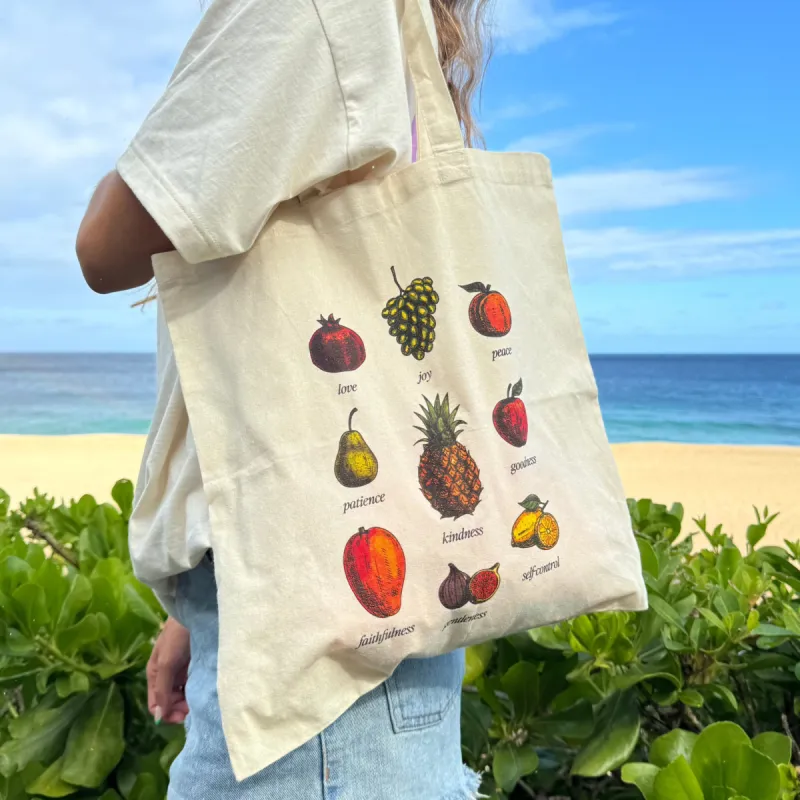 RESTOCK | NATURAL FRUIT TOTE! sold by He Would Love First