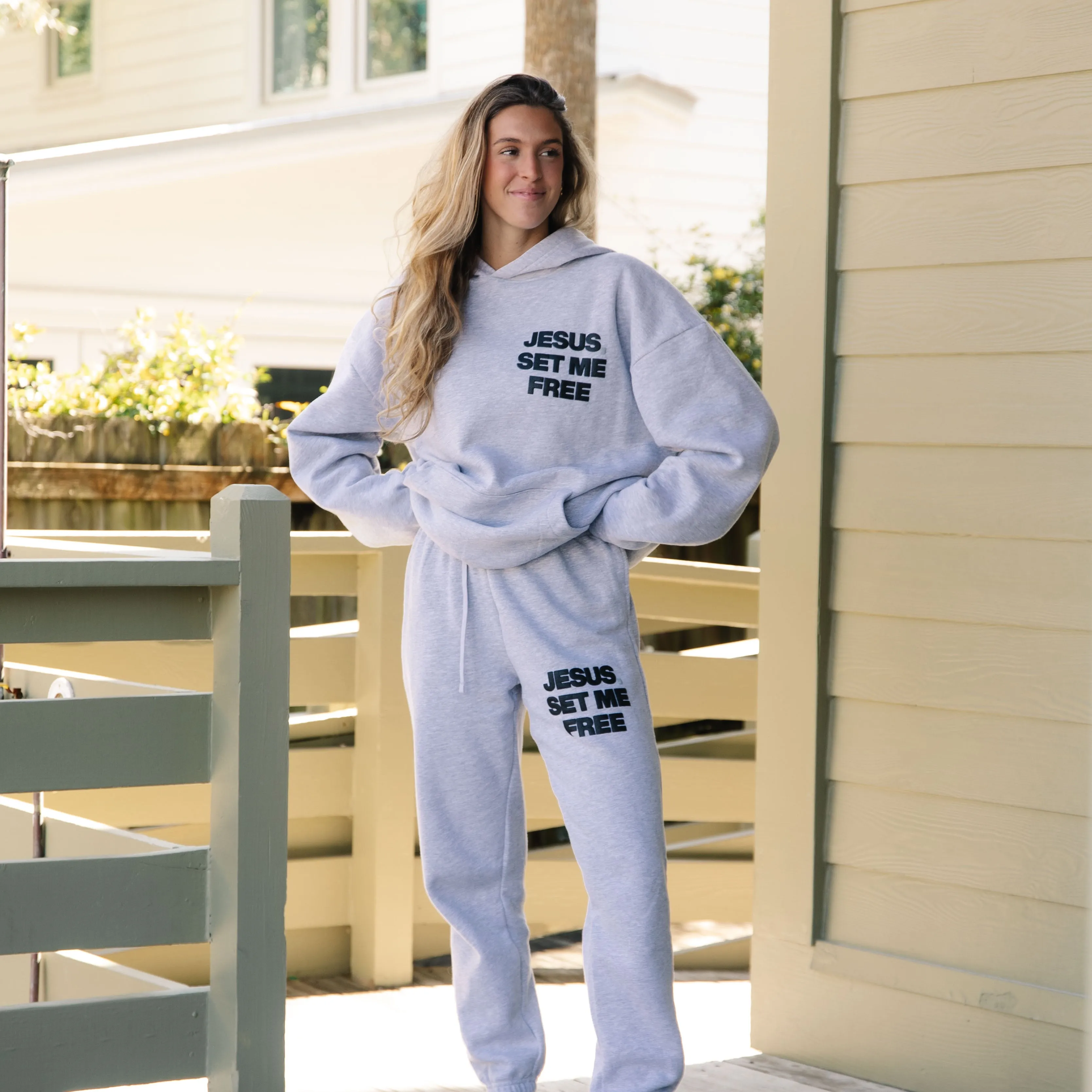 NEW! | "JESUS SET ME FREE" PREMIUM PUFF PRINT HOODIE sold by He Would Love First product image thumbnail 5