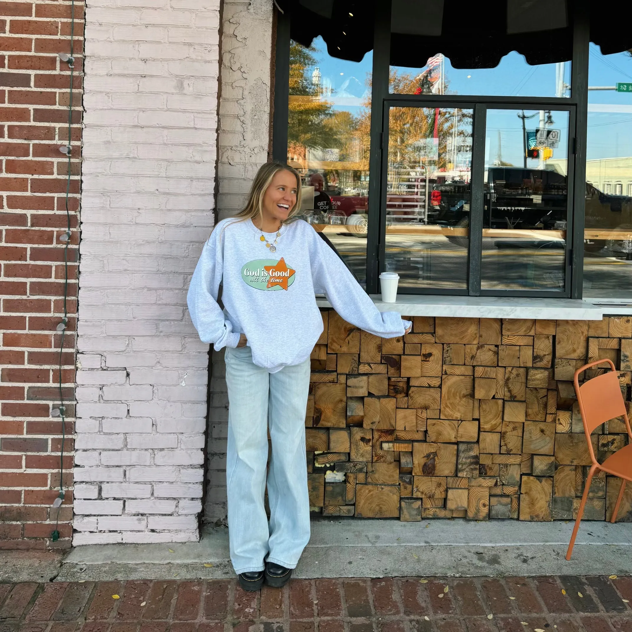 "GOD IS GOOD" RETRO CREWNECK sold by He Would Love First product image thumbnail 4