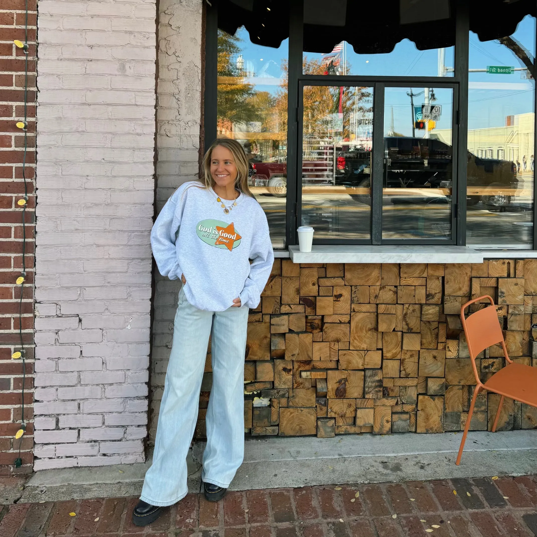 "GOD IS GOOD" RETRO CREWNECK sold by He Would Love First product image thumbnail 2