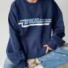 RESTOCK! | VINTAGE WWJD "SKATER" CREWNECK | NAVY sold by He Would Love First