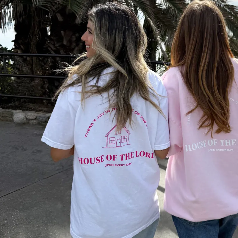 RESTOCK! | "HOUSE OF THE LORD" PREMIUM COMFORT COLOR TEE | WHITE sold by He Would Love First