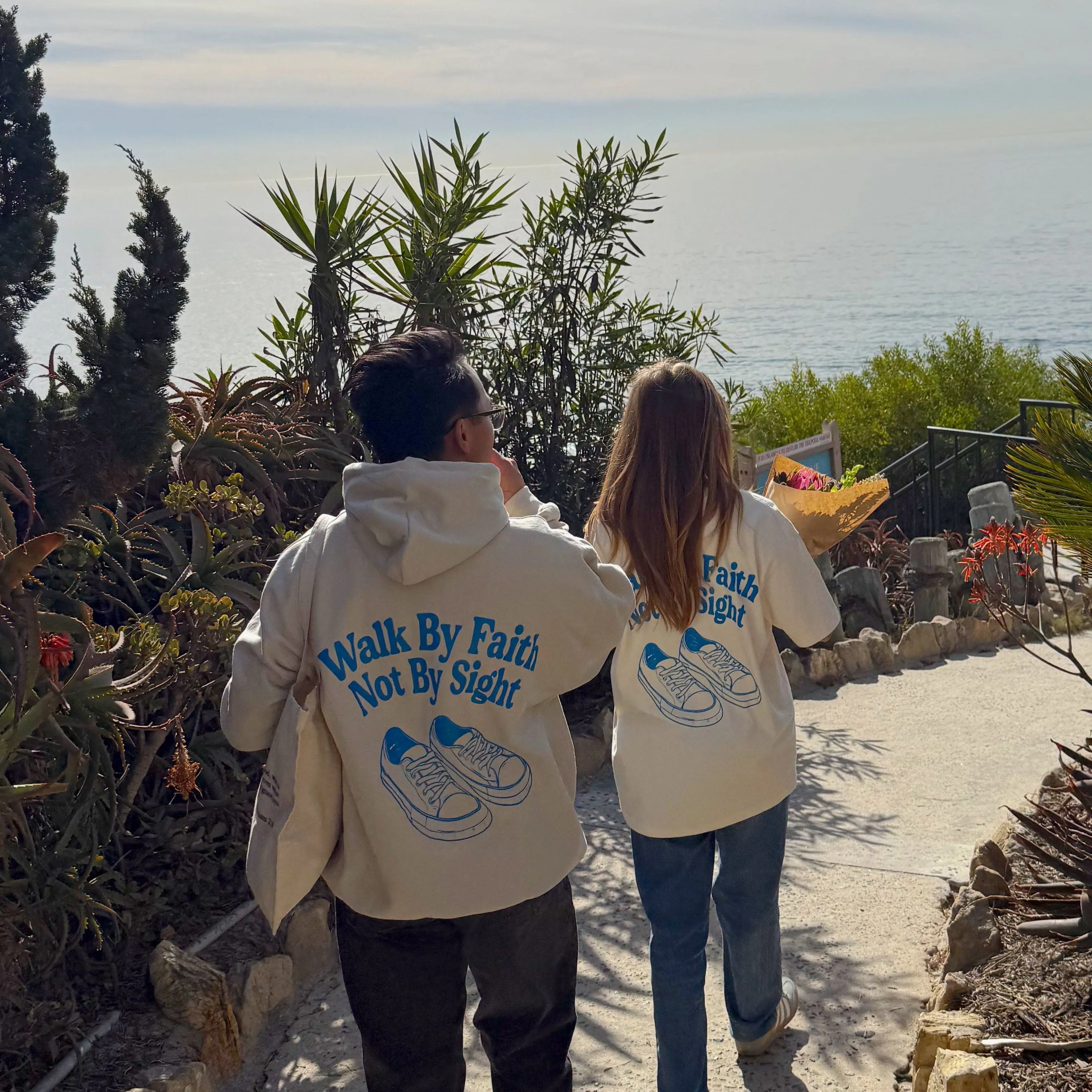 RESTOCK! | "WALK BY FAITH" HOODIE | SAND sold by He Would Love First product image thumbnail 5