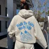 RESTOCK! | "WALK BY FAITH" HOODIE | SAND sold by He Would Love First