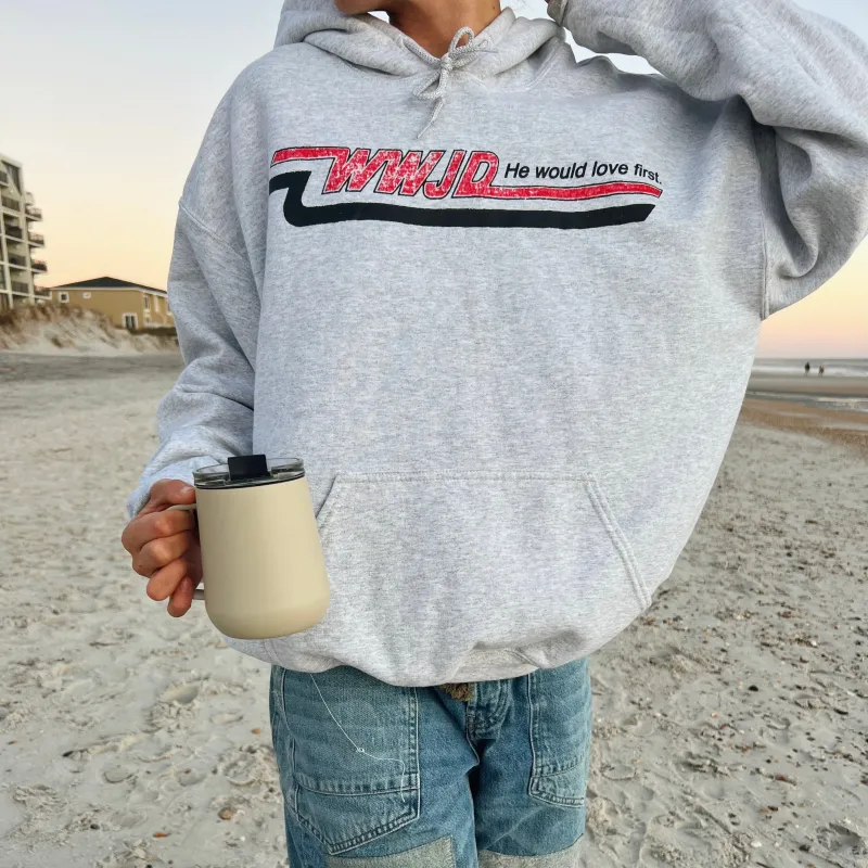 Copy of NEW! WWJD VINTAGE "SKATER" HOODIE | ASH sold by He Would Love First