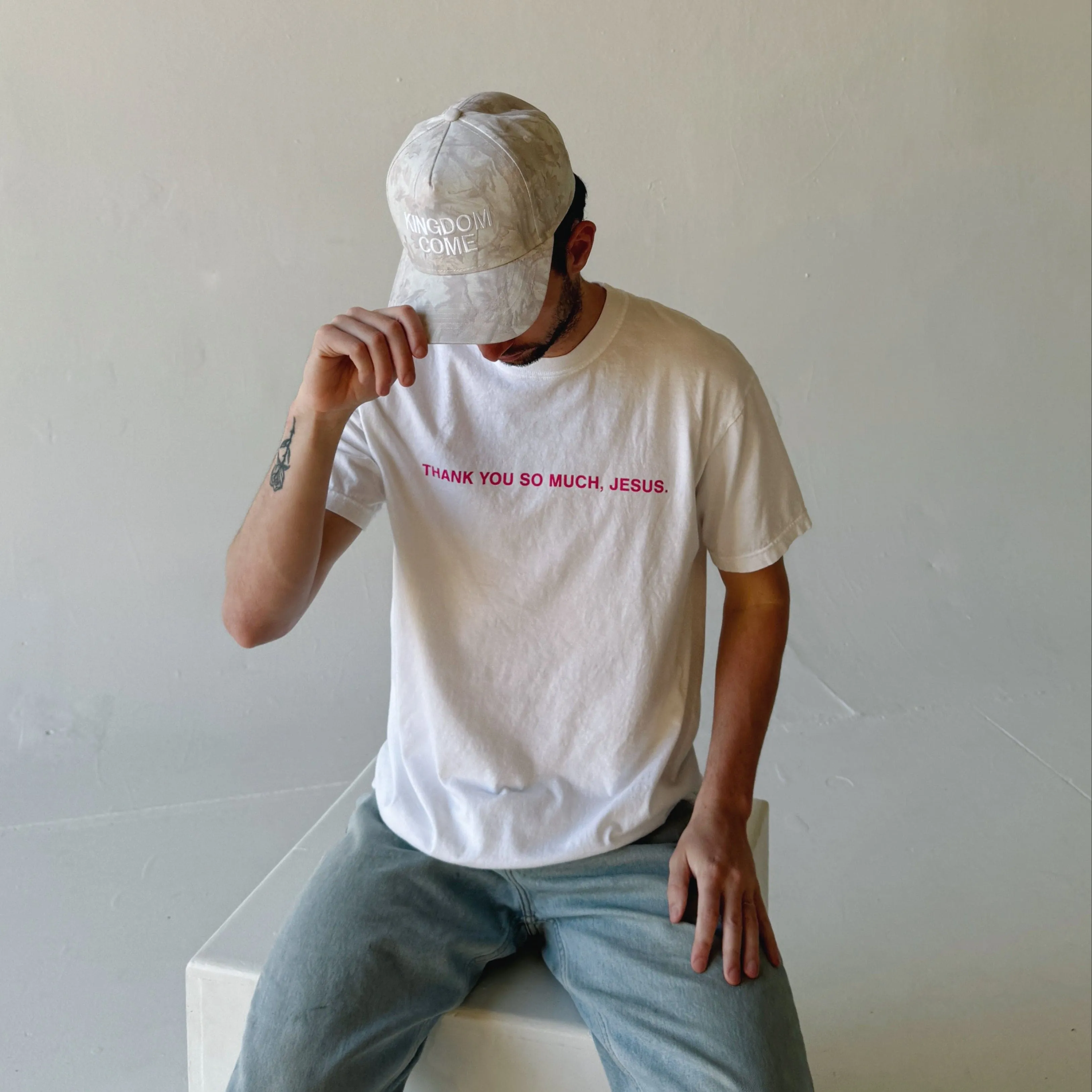 NEW | "THANK YOU SO MUCH JESUS" COMFORT COLOR TEE sold by He Would Love First product image thumbnail 4